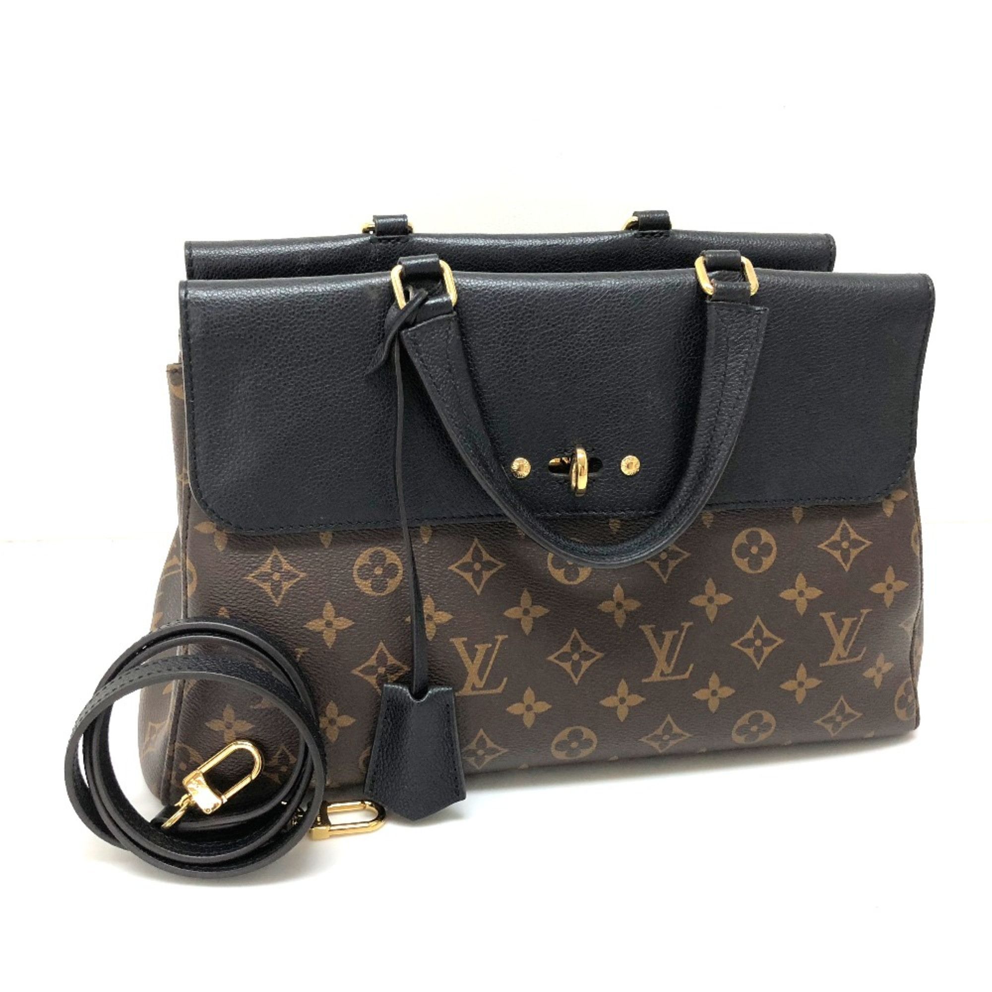 Louis Vuitton Louis Vuitton M41737 Monogram2WAYTote BagShoulder Bag Hand Bag Noir Black Size ONE SIZE - 1 Thumbnail