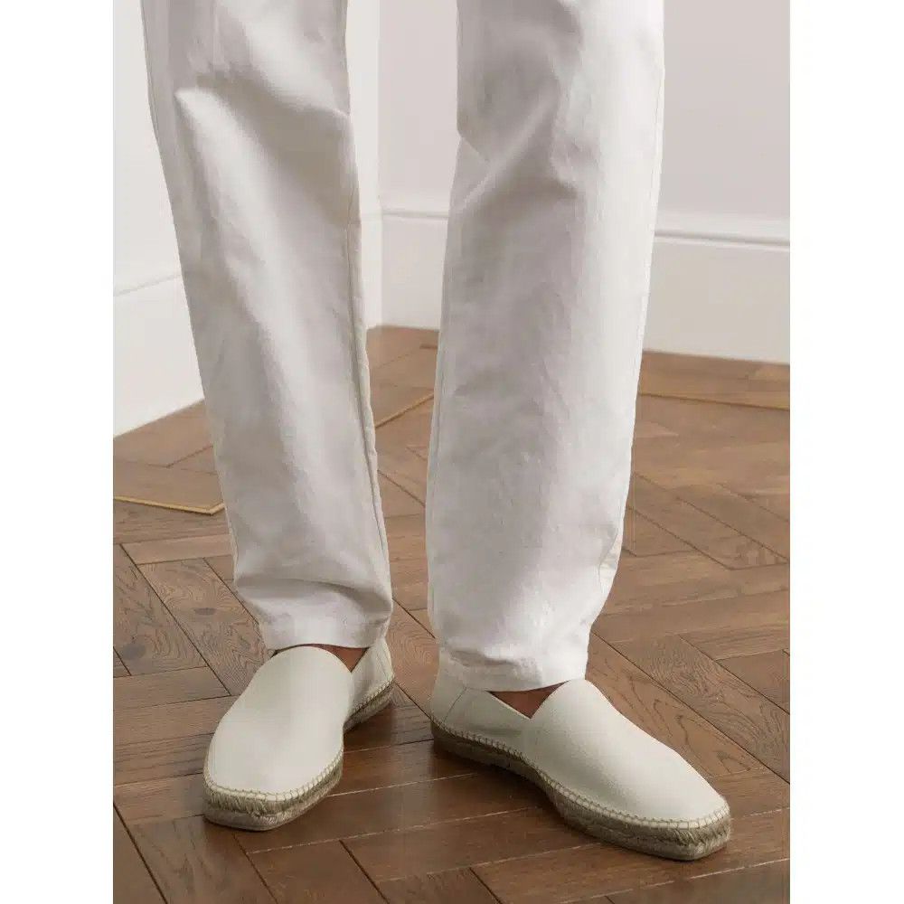 Tom Ford o1loc1c0125 J1165 Barnes Leather Espadrilles in White Size US 10 / EU 43 - 4 Thumbnail