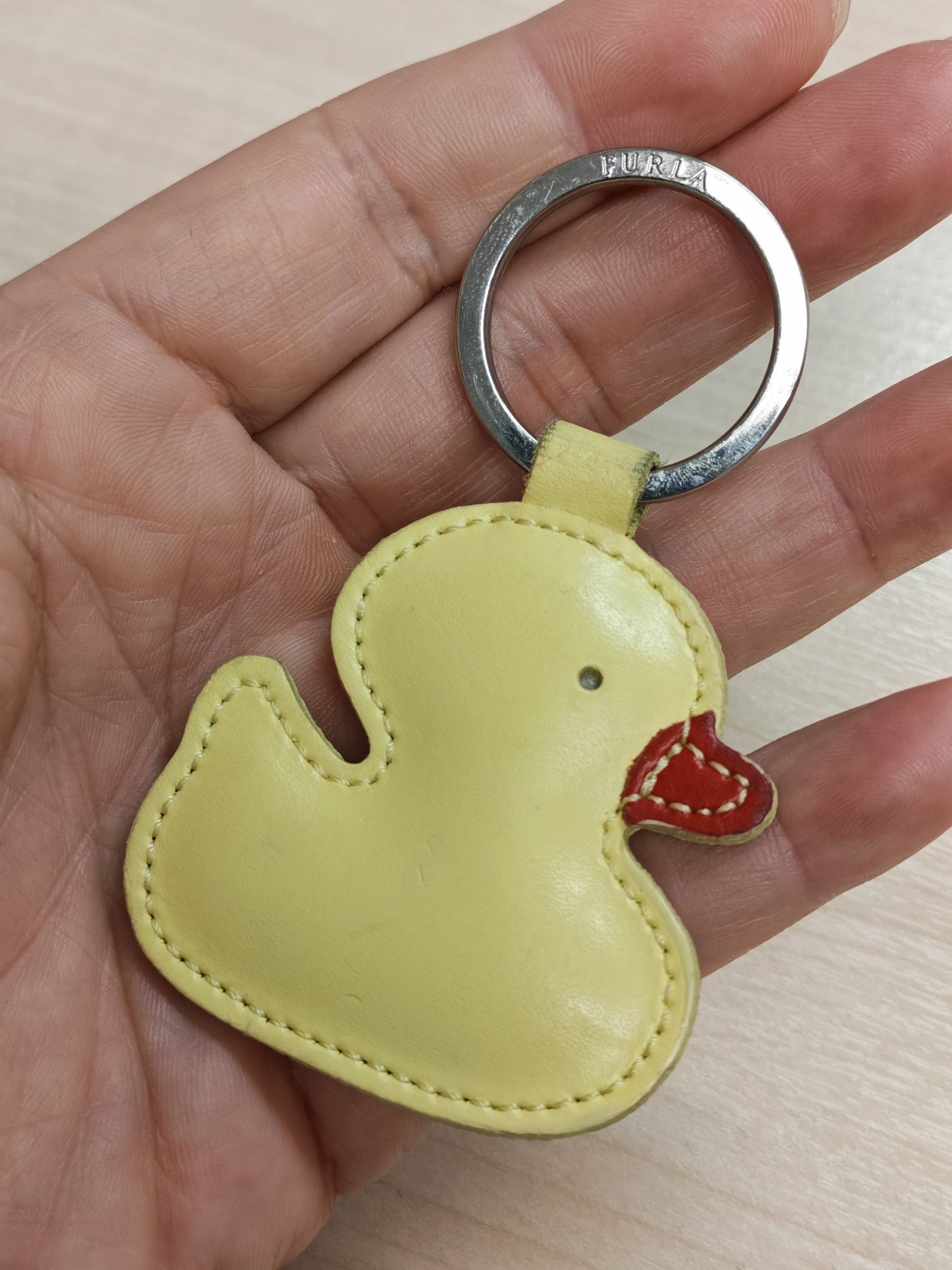 Other Furla Duck Yellow Leather Bag Charm Keychain Size ONE SIZE - 4 Thumbnail