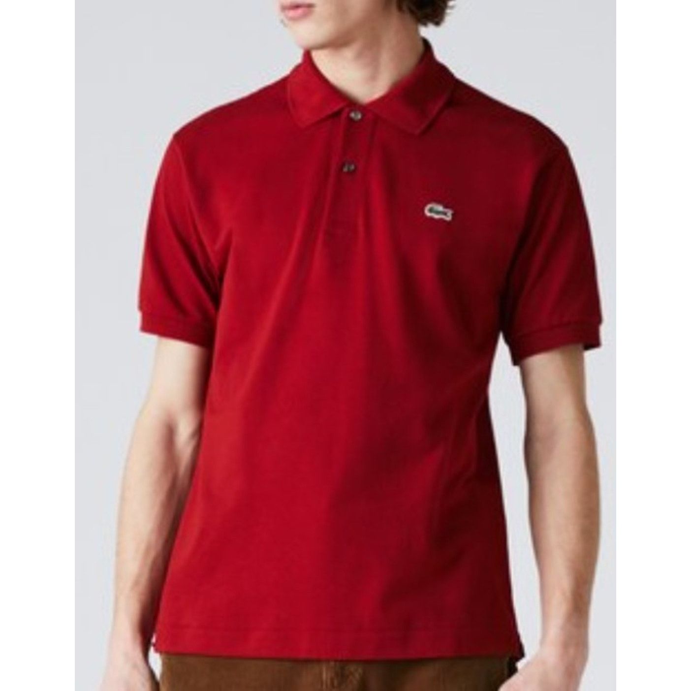 Lacoste Lacoste Mens Legacy Short Sleeve L.1212 Pique Polo SH Red XS Size US XS / EU 42 / 0 - 2 Thumbnail