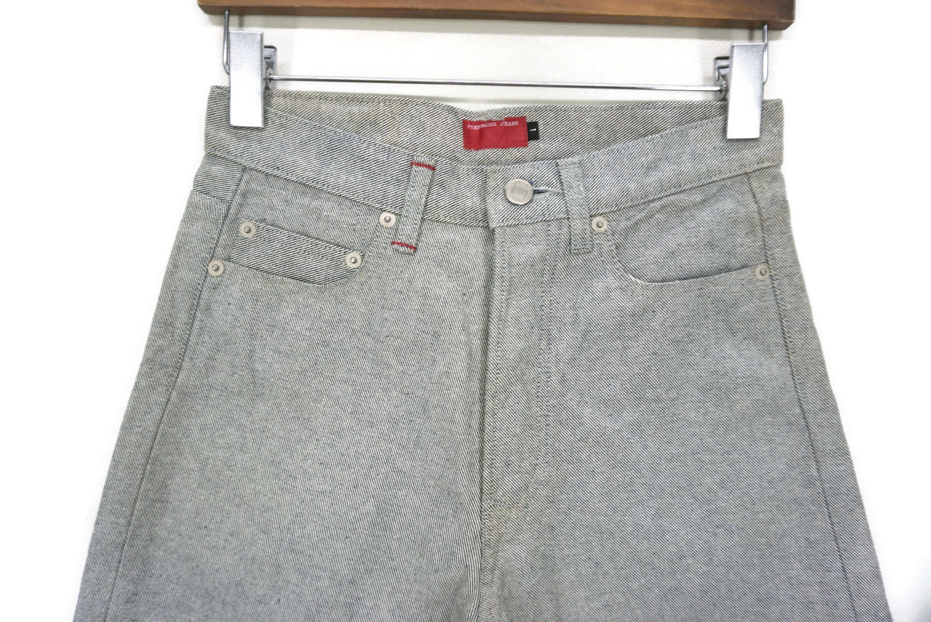 Japanese Brand Pheromone Jeans Size W27xL31.5 High-Waisted Reversed Denim Size 27" / US 4 / IT 40 - 3 Thumbnail