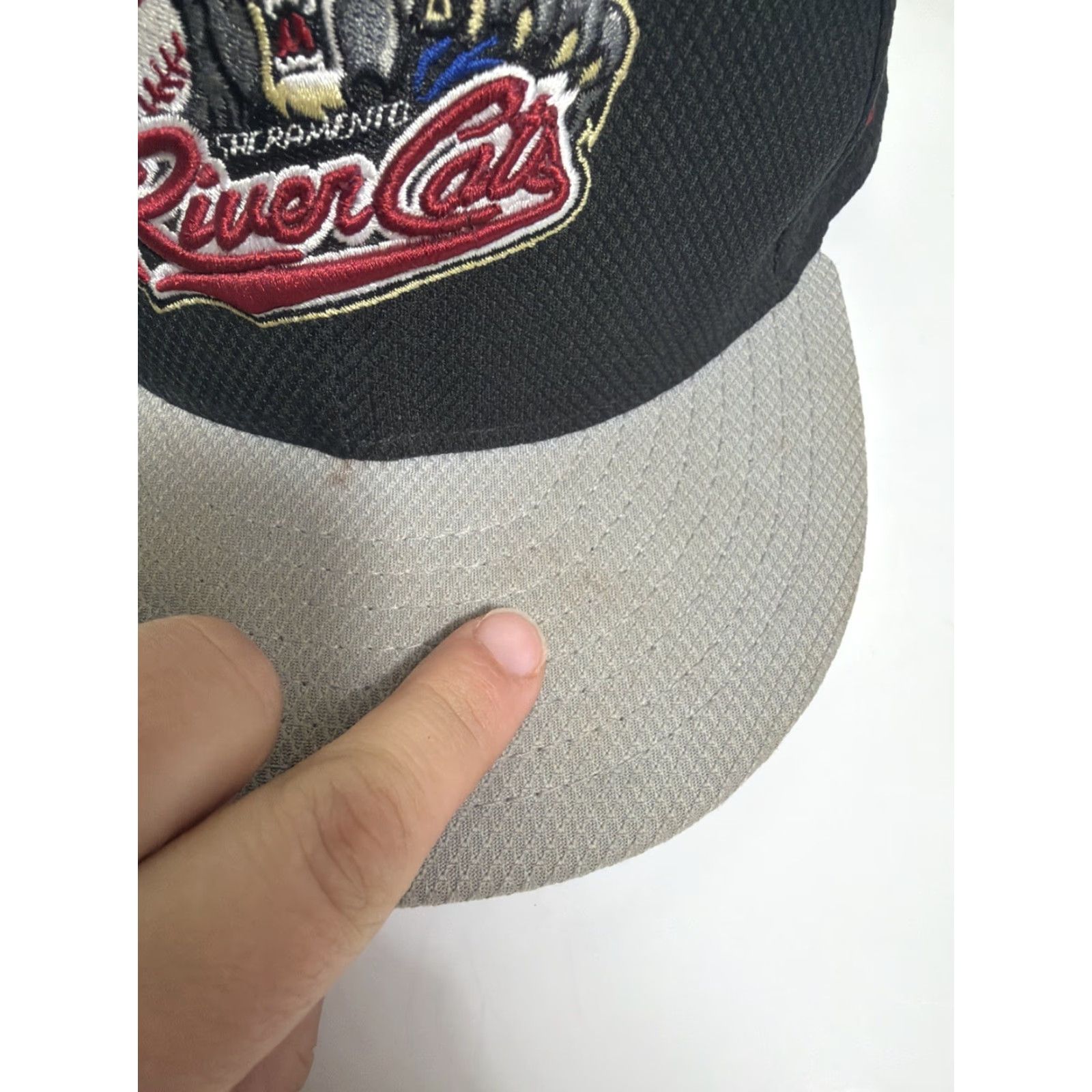 New Era New Era 59fifty Sacramento Rivercats Fitted Baseball Hat Size 7 Black Gray Men Men Baseball Cap Size ONE SIZE - 6 Thumbnail