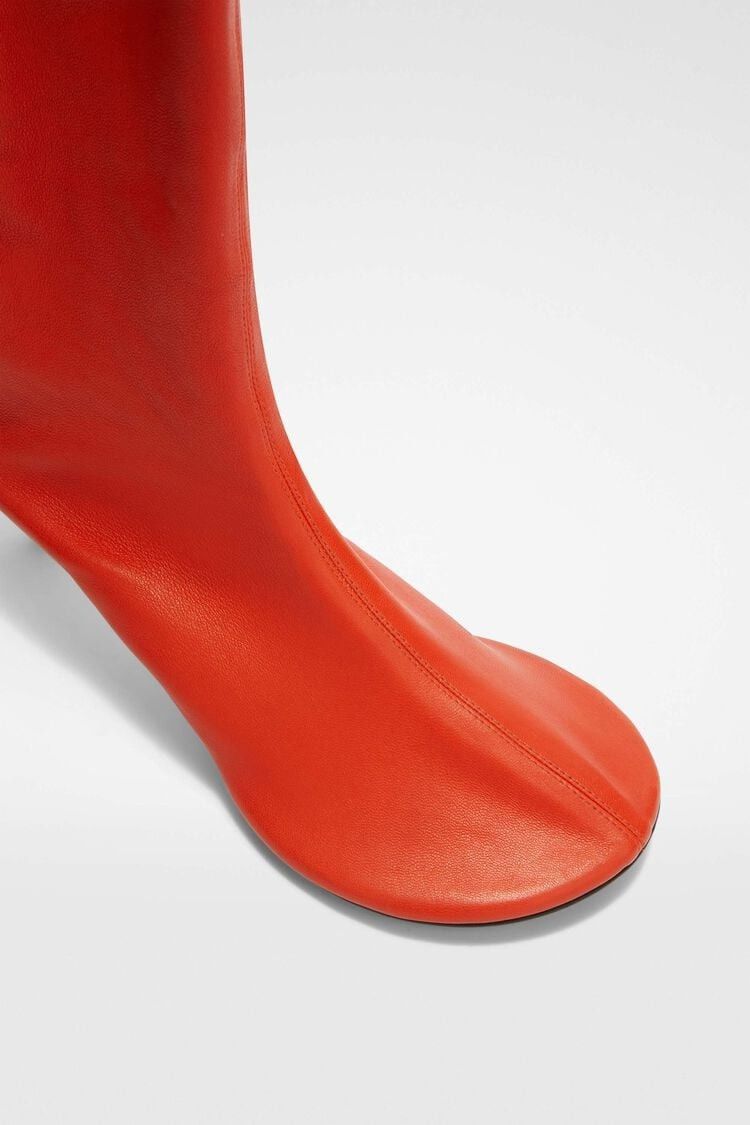 Jil Sander o1w1db10825 Knee Boots in Red Size US 11 / IT 41 - 6 Thumbnail