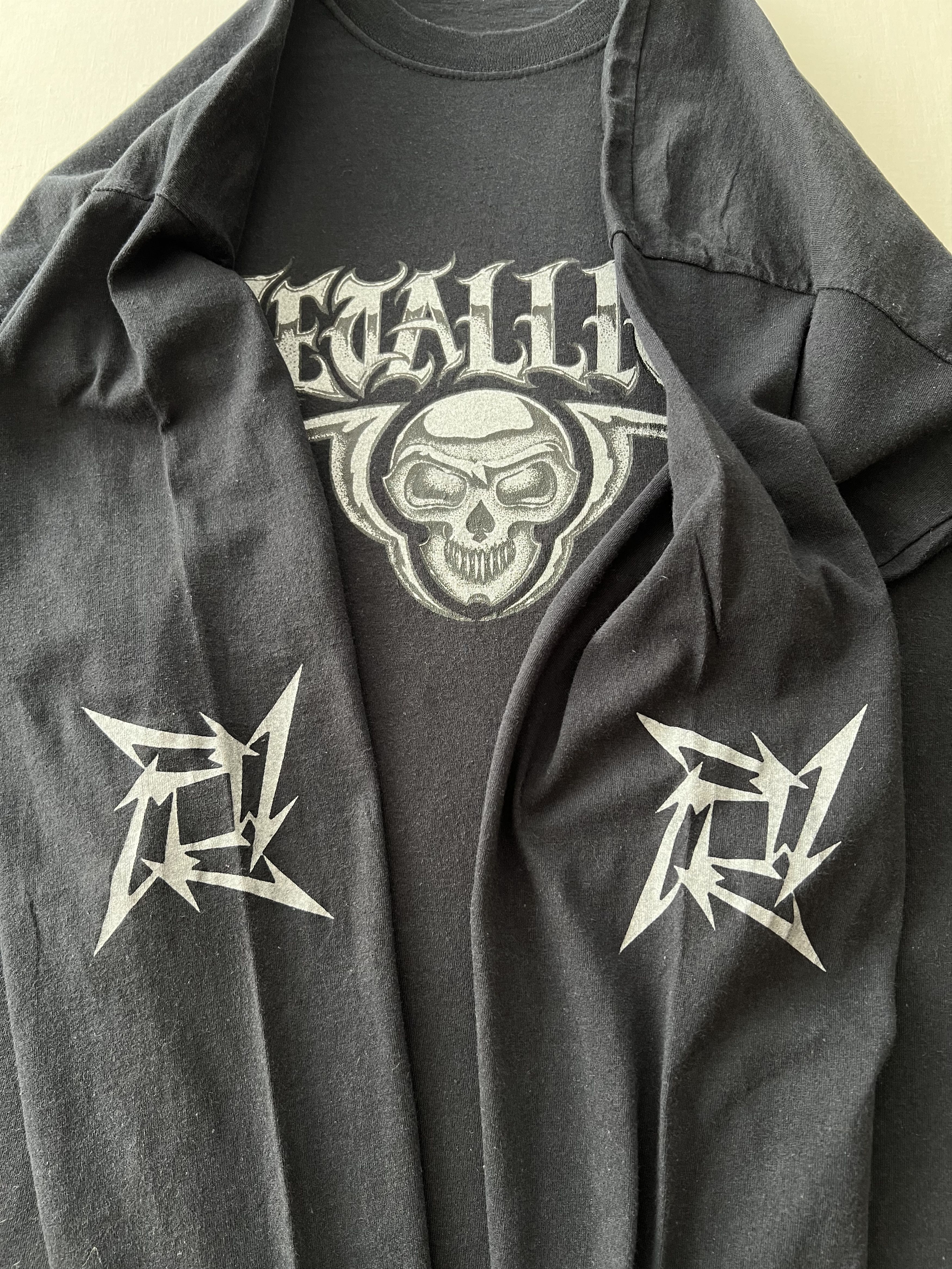 Band Tees Vintage 2000s Metallica Skull Rock Band Black Long Sleeve Size US XL / EU 56 / 4 - 7 Thumbnail