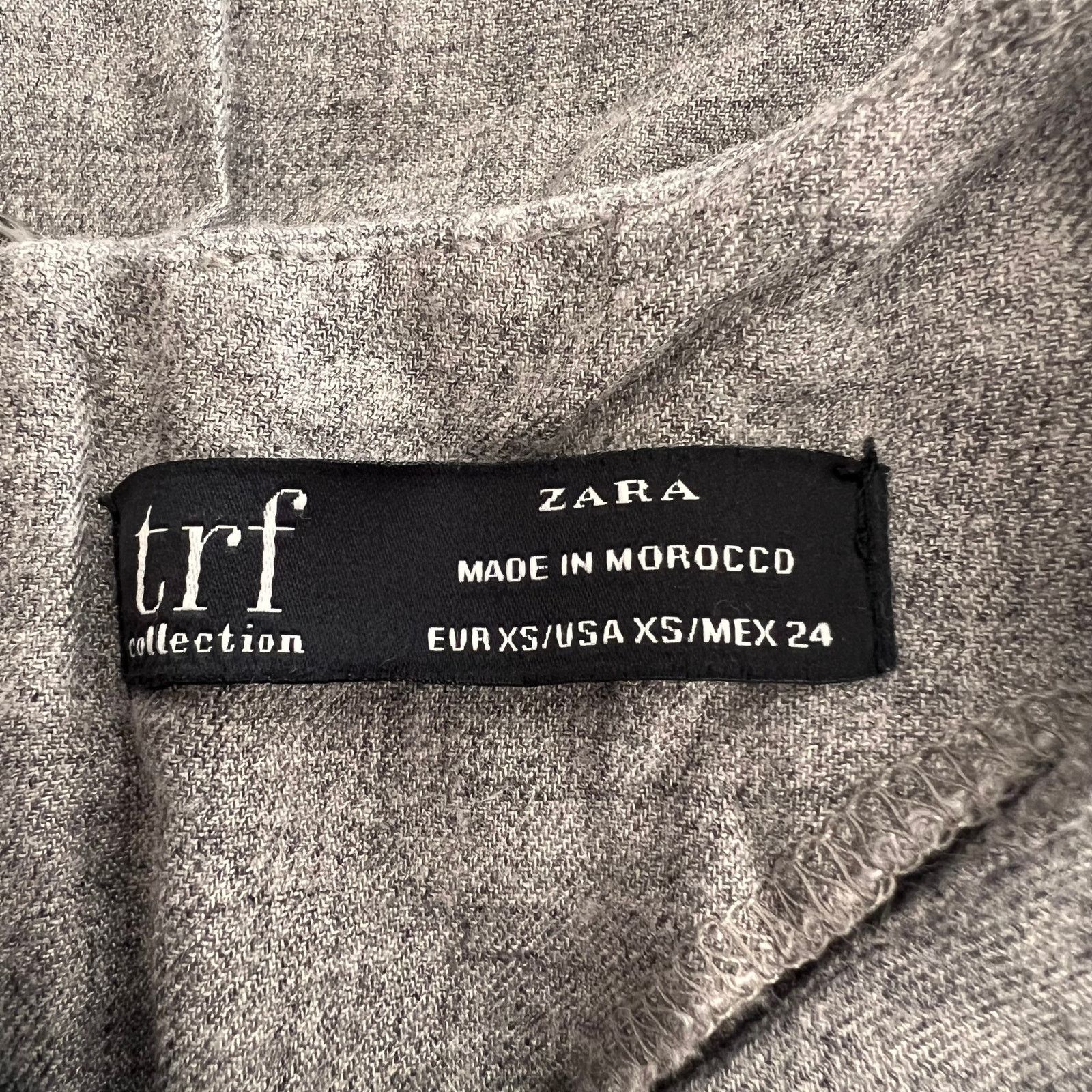 Zara Zara TRF Collection Gray Mini Dress, XS Size XS / US 0-2 / IT 36-38 - 8 Thumbnail