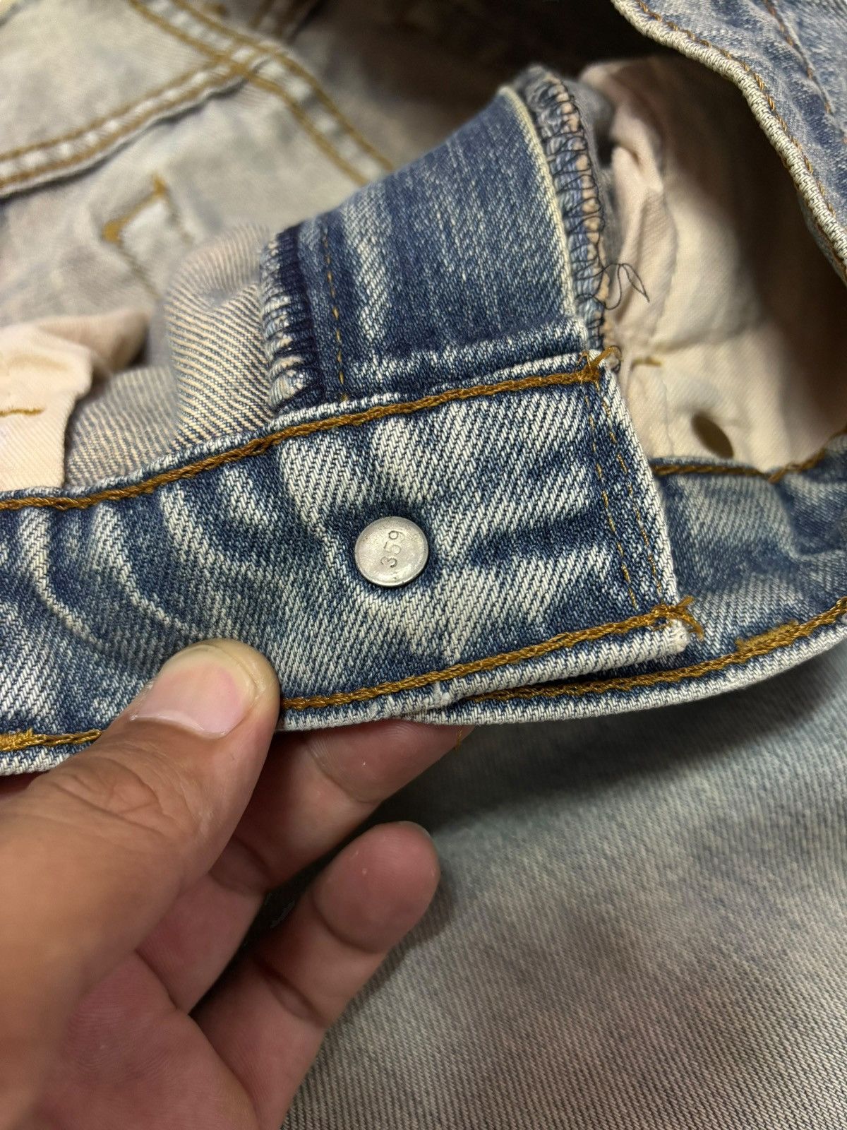 Levi's Vtg 80s Levis 512 Blue Wash Distressed Jeans Size US 29 - 11 Thumbnail