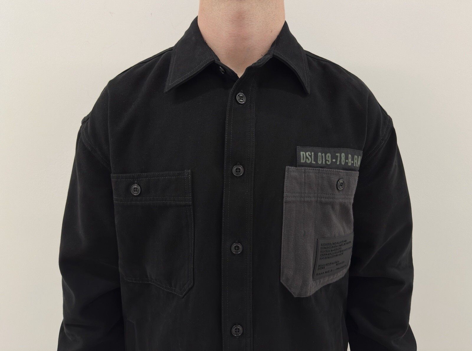 Diesel Diesel Black Mens Multipocket Overshirt Jacket Size S Size US S / EU 44-46 / 1 - 7 Thumbnail