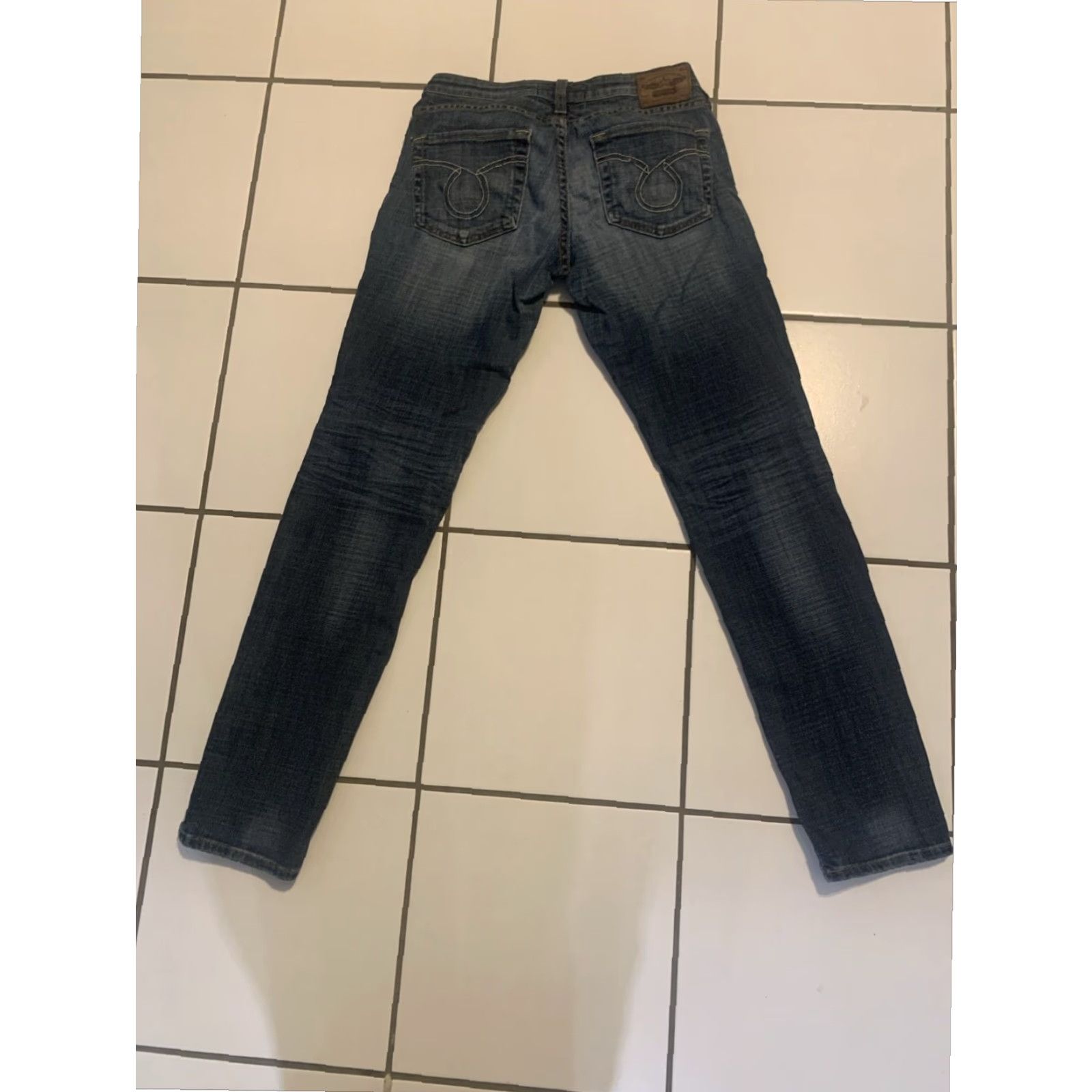 Vintage BIG STAR Women's Tapered Blue Jeans 28R Bridgette Straight Medium Wash Size 28" / US 6 / IT 42 - 2 Thumbnail