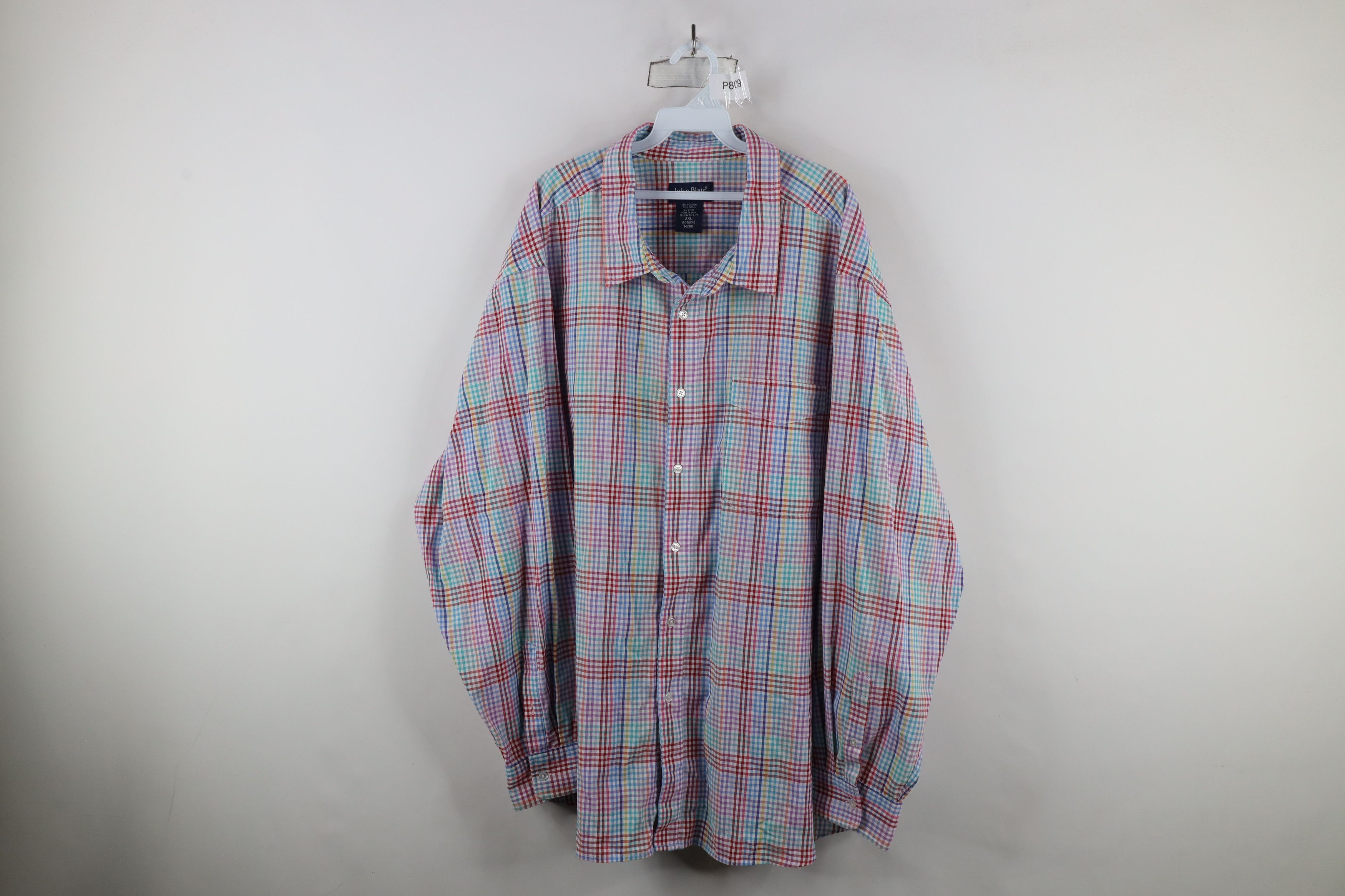 Vintage Vintage 90s Streetwear Collared Long Sleeve Button Shirt Size US XXL / EU 58 / 5 - 1 Thumbnail