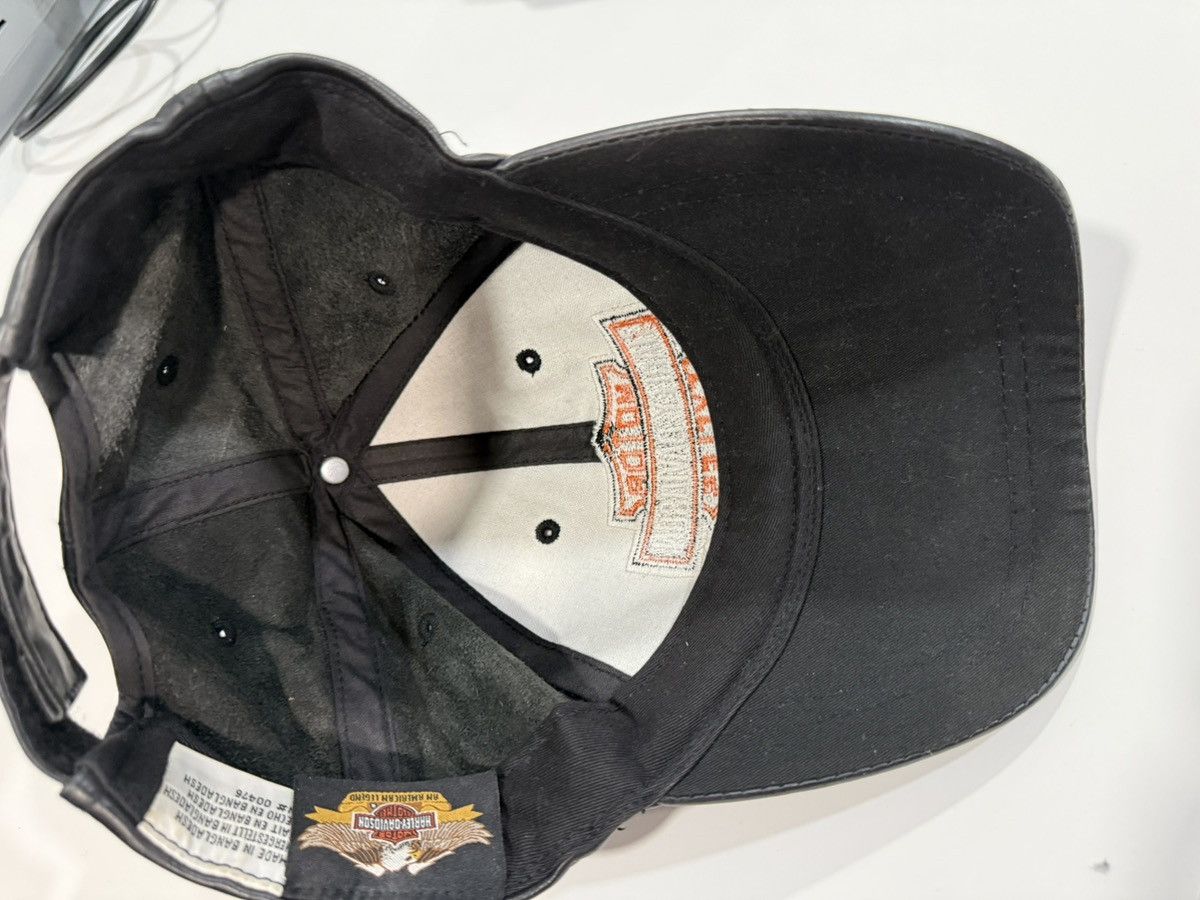 Harley Davidson × Vintage Leather Harley Hat Size ONE SIZE - 3 Thumbnail