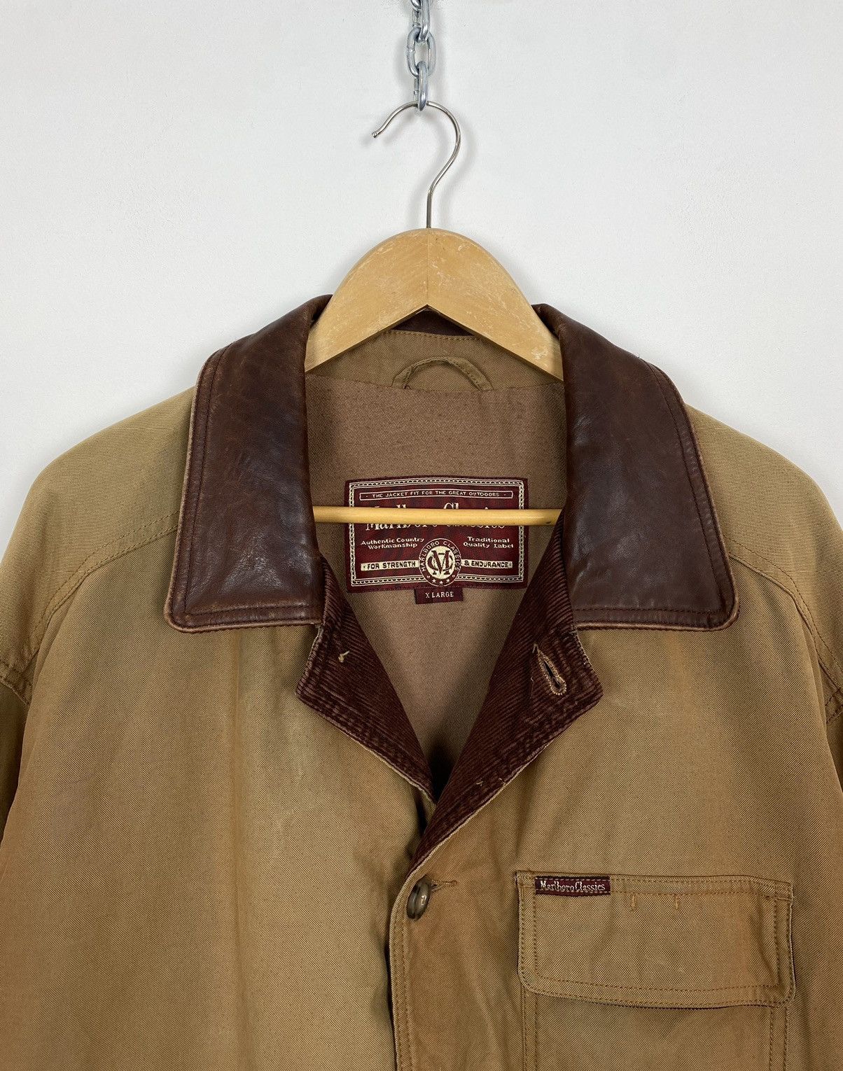 Vintage Vintage Marlboro Classics Full Zip Jacket Beige Men's Sz XL Size US XL / EU 56 / 4 - 8 Thumbnail