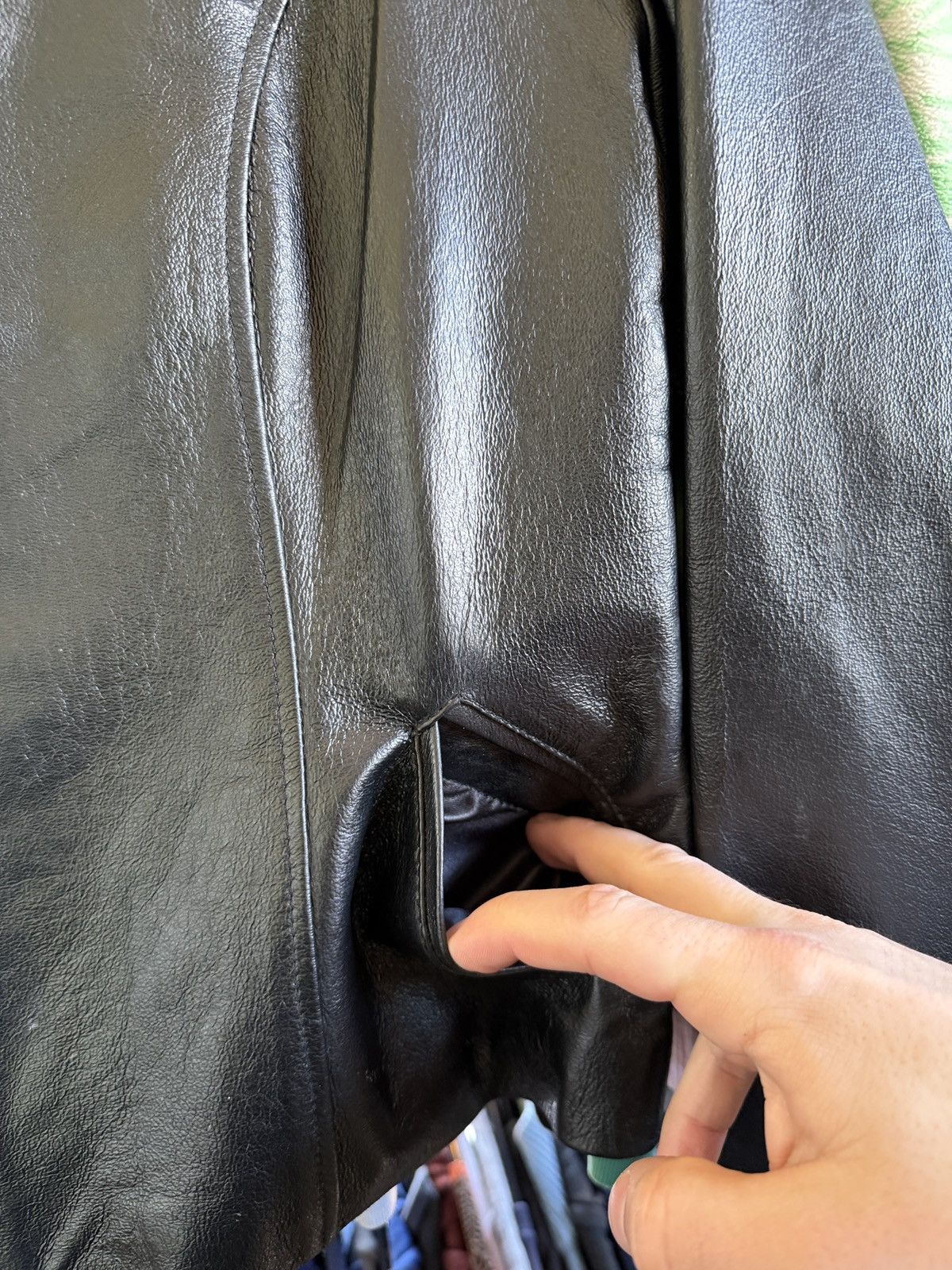 Japanese Brand Vintage Avan-Garden leather jacket Rick Owens style Size XL / US 12-14 / IT 48-50 - 7 Thumbnail