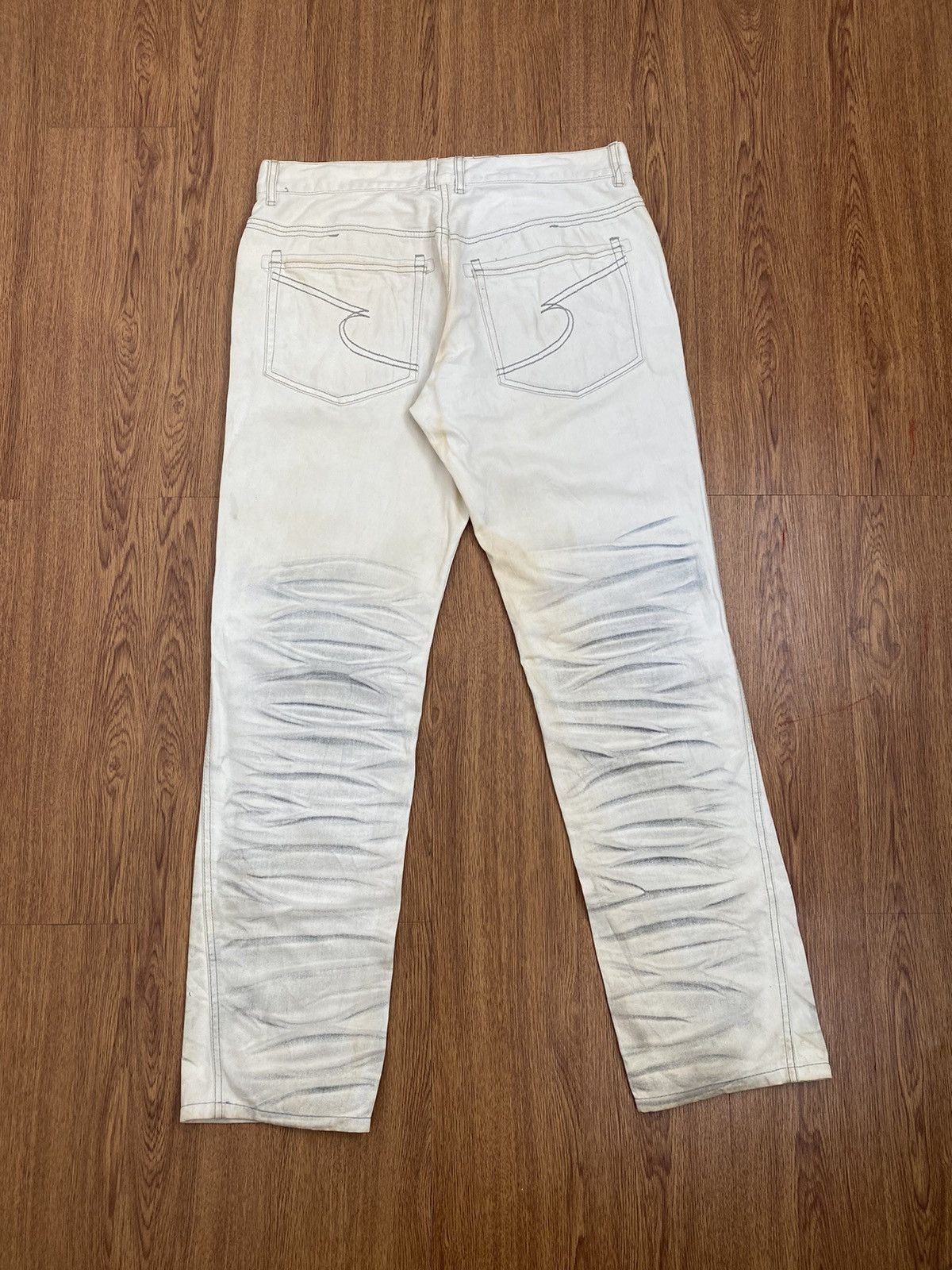 If Six Was Nine × Japanese Brand × semanticdesign Semantic design white mud max jeans Size US 34 / EU 50 - 3 Thumbnail