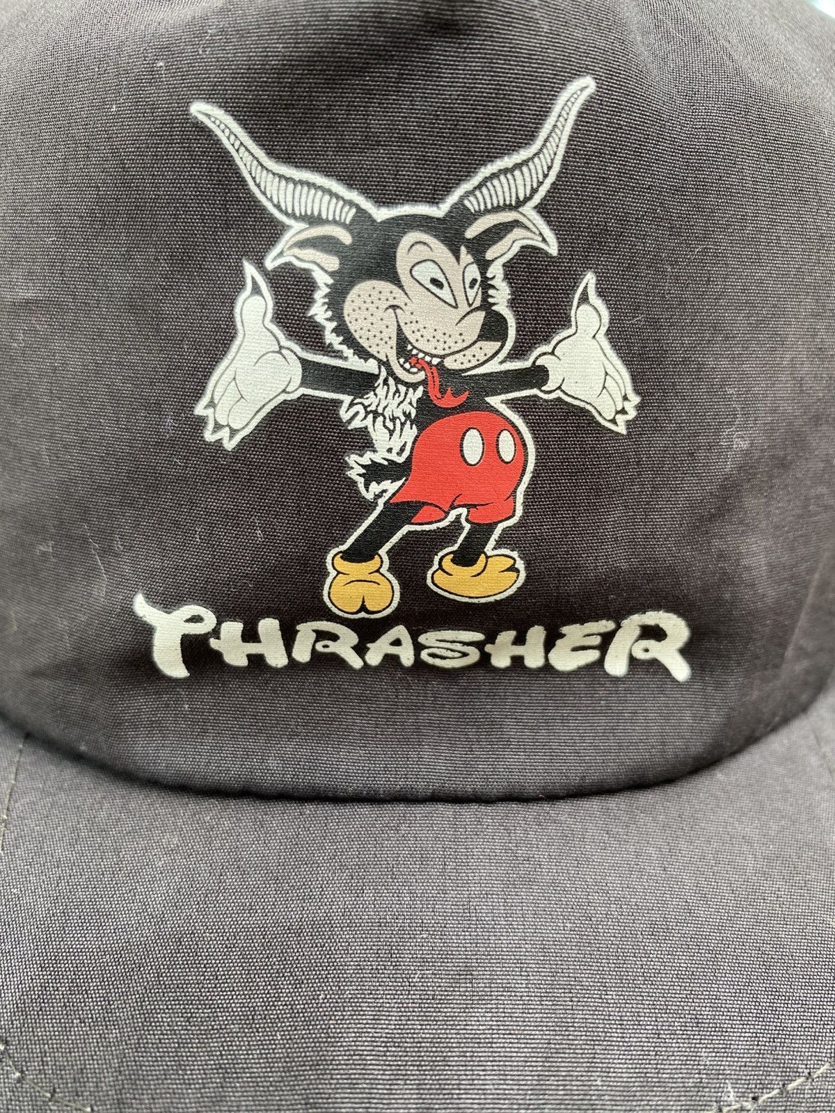 Vintage Rare🔥Vintage Thrasher Mickey Mouse Goat Baphomet Cap Hats Size ONE SIZE - 2 Thumbnail
