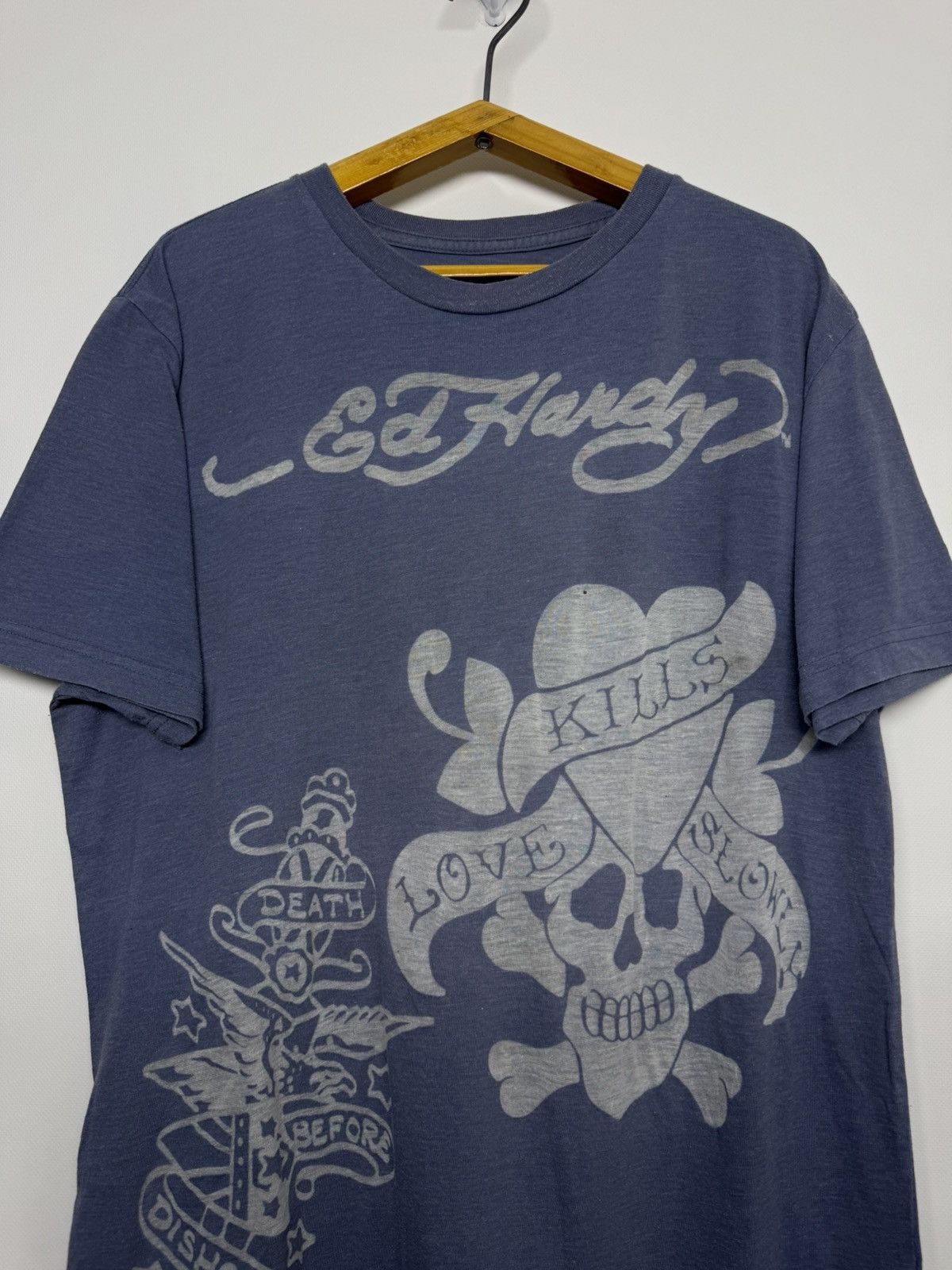 Ed Hardy Vintage Y2k Rare Ed Hardy T-Shirt 00’s Size US M / EU 48-50 / 2 - 1 Thumbnail