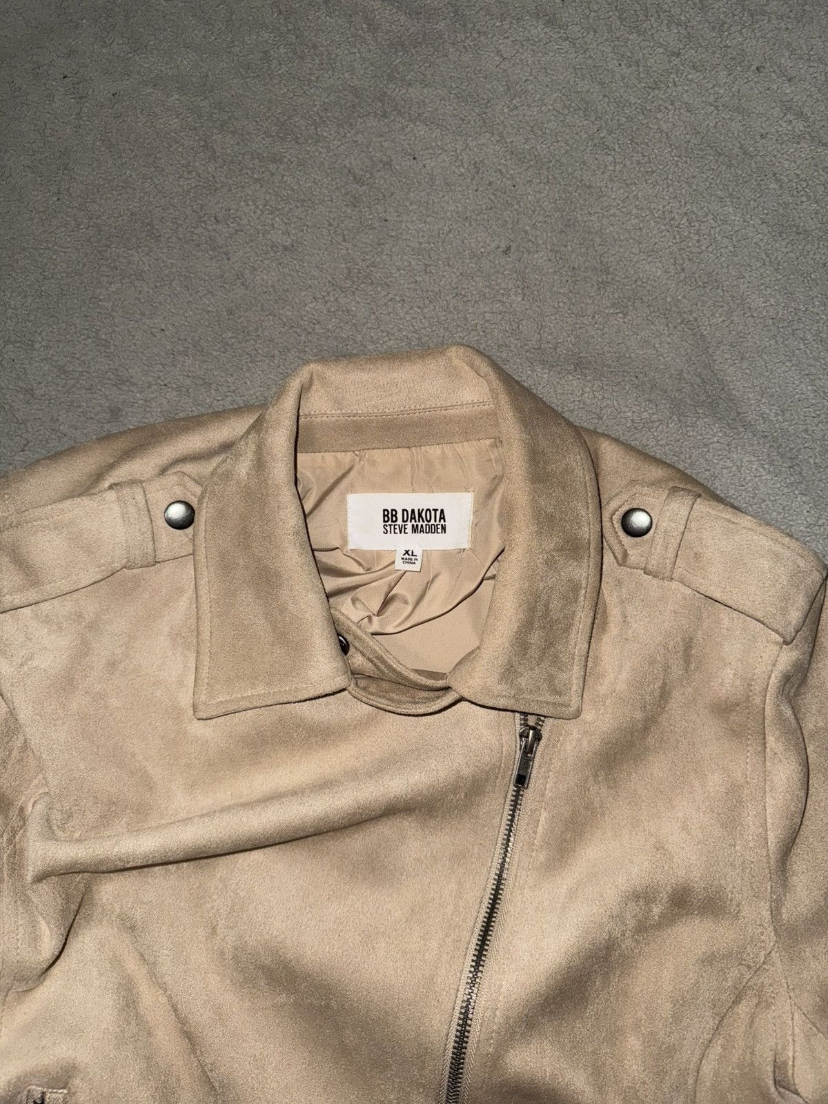 Steve Madden Steve Madden x BB Dakota Suede Motorcycle Jacket Size XL / US 12-14 / IT 48-50 - 4 Thumbnail