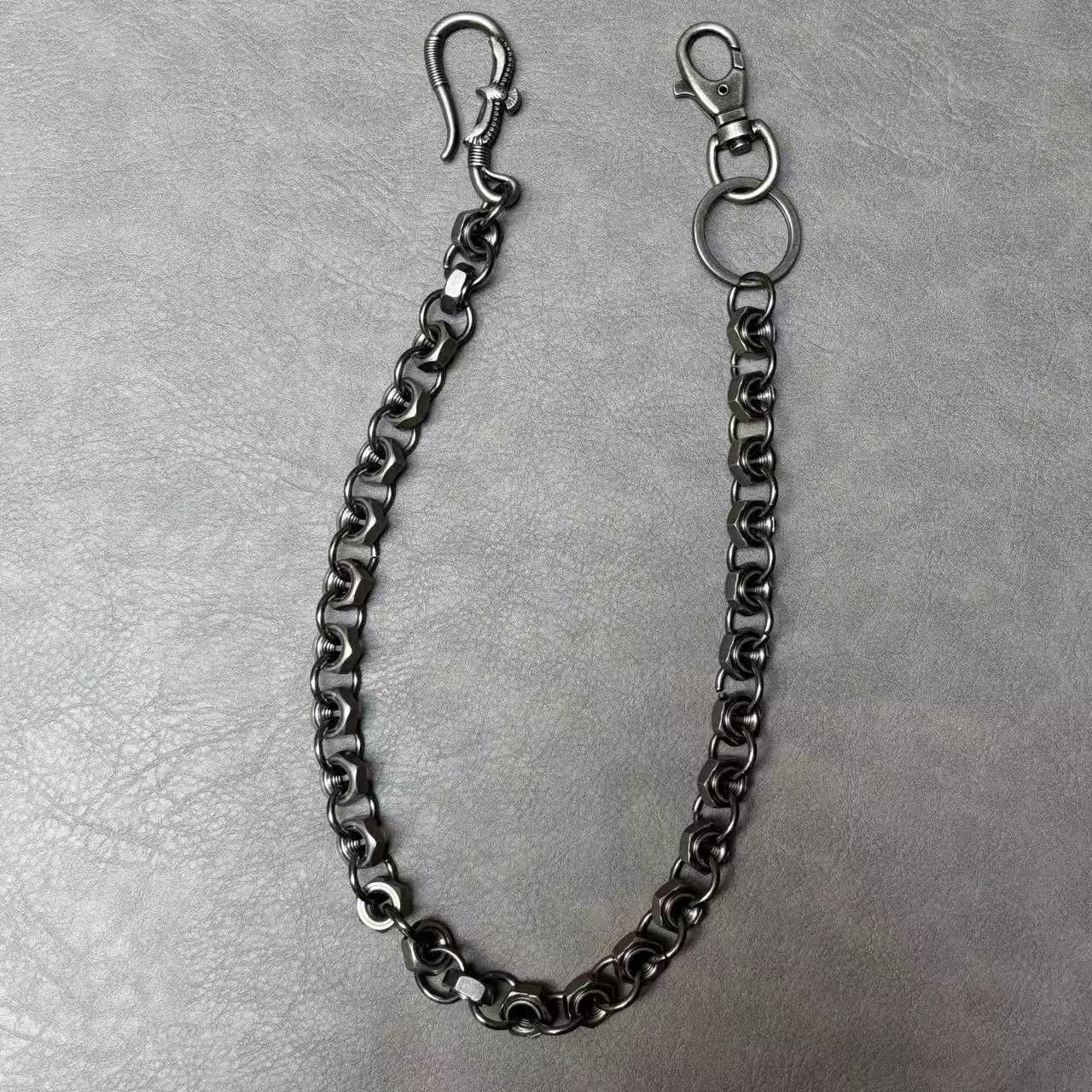 Vintage Retro hip-hop punk style jeans waist chain Size ONE SIZE - 4 Thumbnail