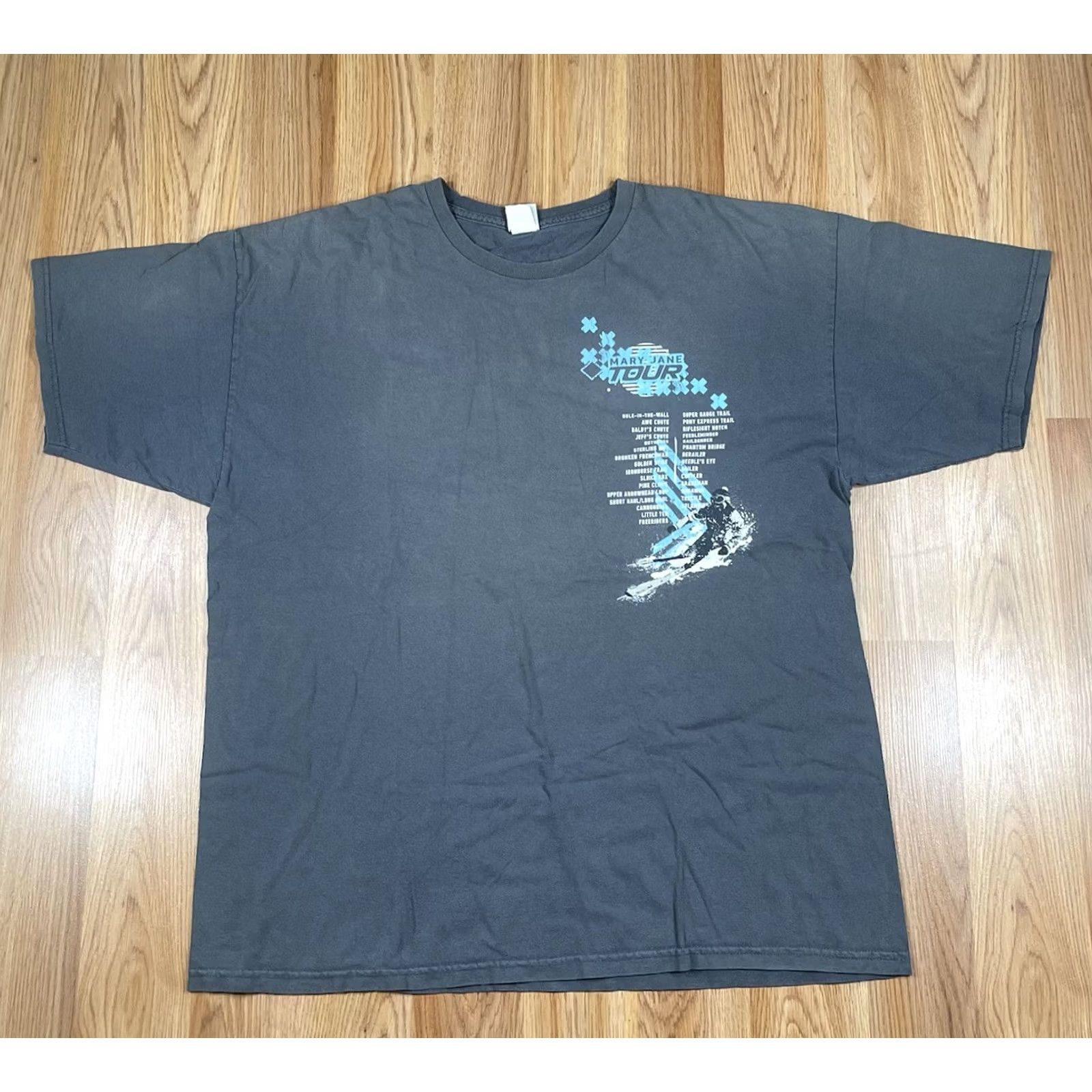 Vintage Mary Jane Graphics T-Shirt Adults L Gray 100% Cotton Crewneck Short Sleeve Size US L / EU 52-54 / 3 - 2 Thumbnail