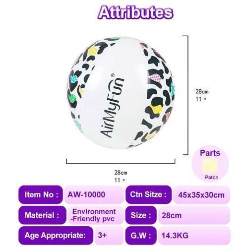 Designer × Homemade Inflatable beach ball, colorful cheetah pool float, suitable Size US L / EU 52-54 / 3 - 2 Thumbnail