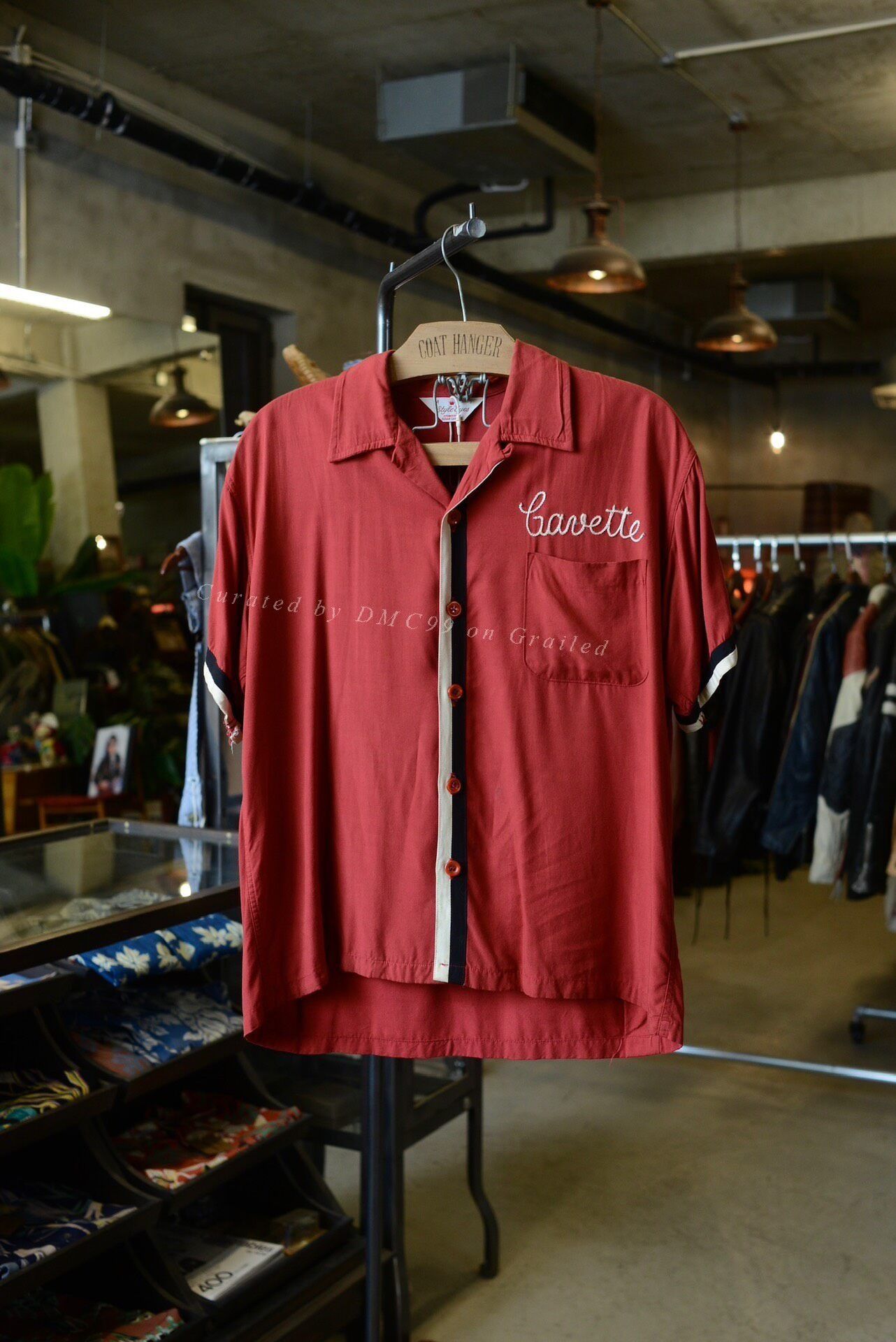 Sugar Cane Style Eyes Embroidered Bowling Shirt Size US M / EU 48-50 / 2 - 1 Thumbnail