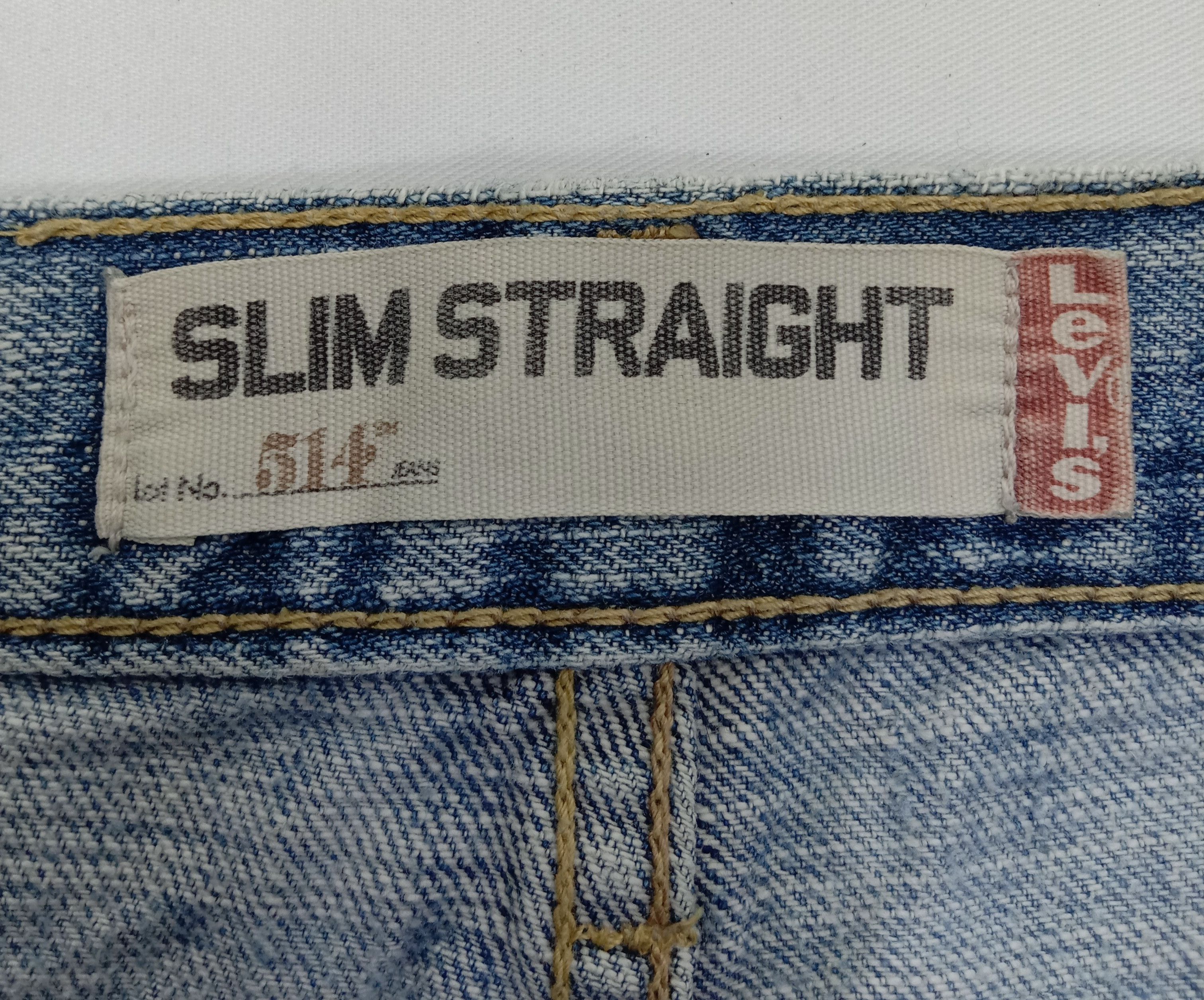 Levi's Vintage Levi's 514 Jeans Light Wash Slim Straight Denim Size US 34 / EU 50 - 12 Thumbnail