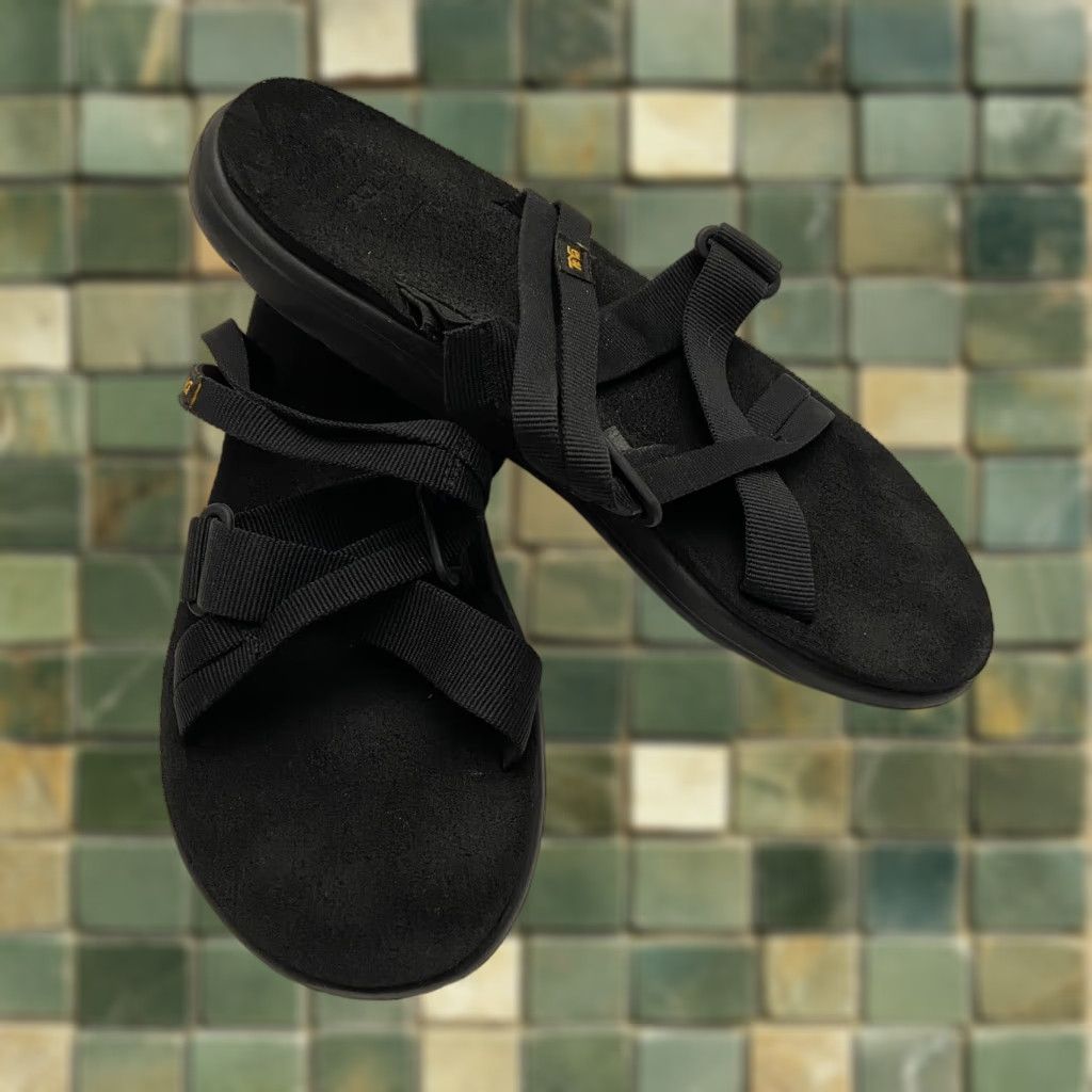 Teva TEVA Sandals Strappy Black Backless Women’s Size 8 Size US 8 / IT 38 - 1 Thumbnail