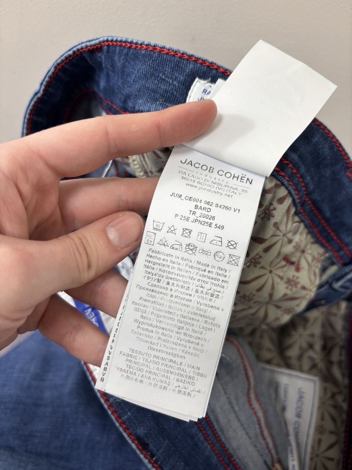 Jacob Cohen Jacob Cohen Bard Men’s Blue Jeans Cotton Blend Stretch Denim Size US 36 / EU 52 - 12 Thumbnail