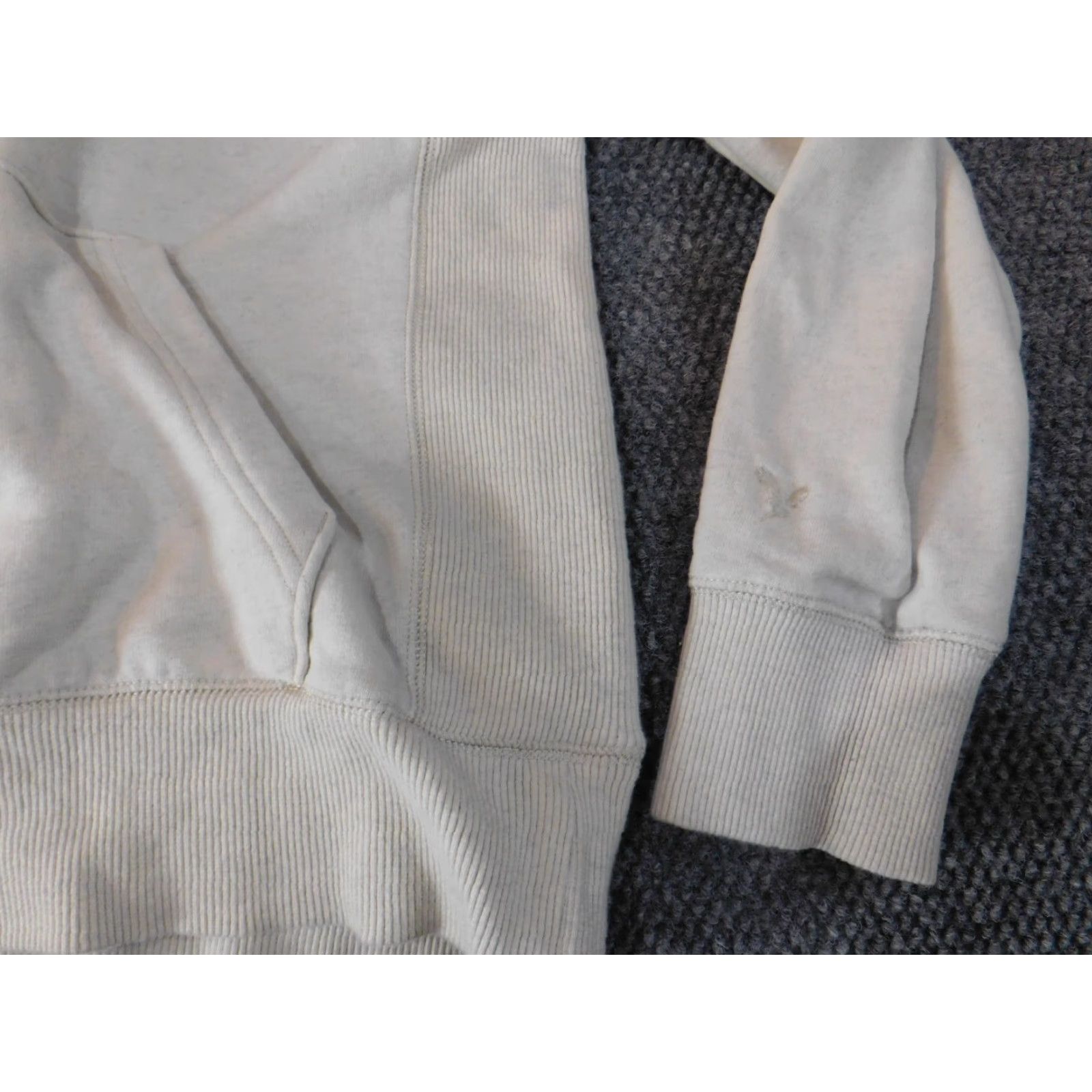 American Eagle Outfitters VINTAGE American Eagle Outfitters Hoodie Men S Beige Pullover Logo Knit Cotton Long Sleeve Hooded Regular Size S Mens Size US S / EU 44-46 / 1 - 4 Thumbnail
