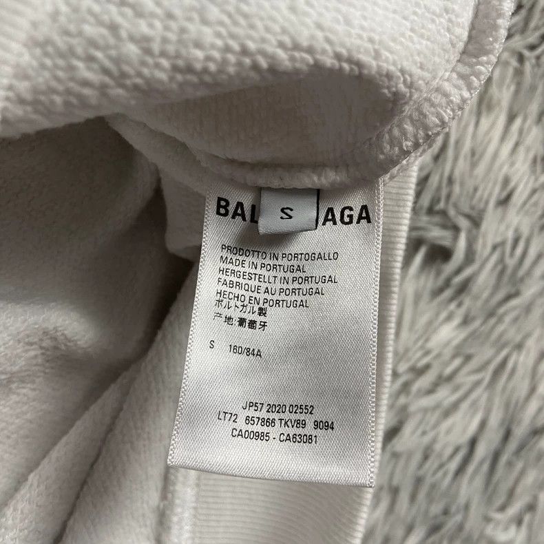 Balenciaga Balenciaga Castle print white hooded sweatshirt 2503-Nextar Size US S / EU 44-46 / 1 - 4 Thumbnail