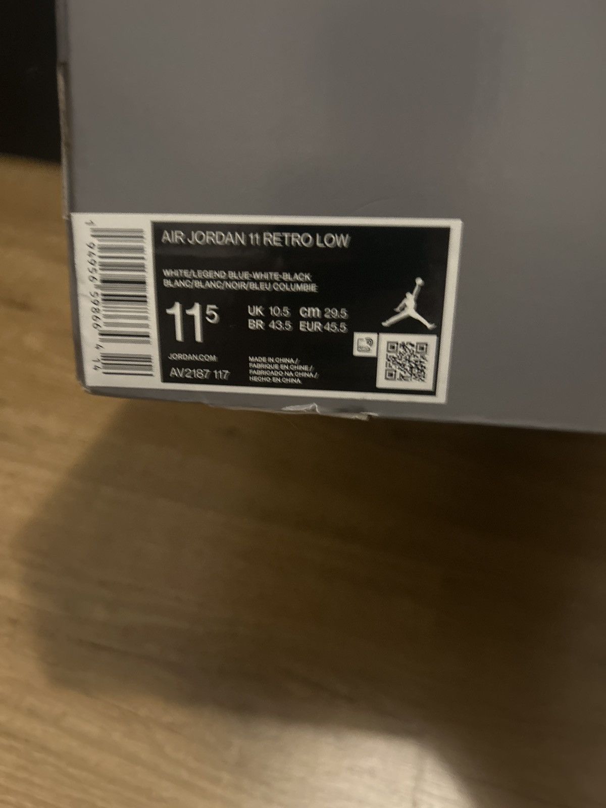 Jordan Brand × Nike Jordan 11 Low Legend Blue Size US 11.5 / EU 44-45 - 2 Thumbnail