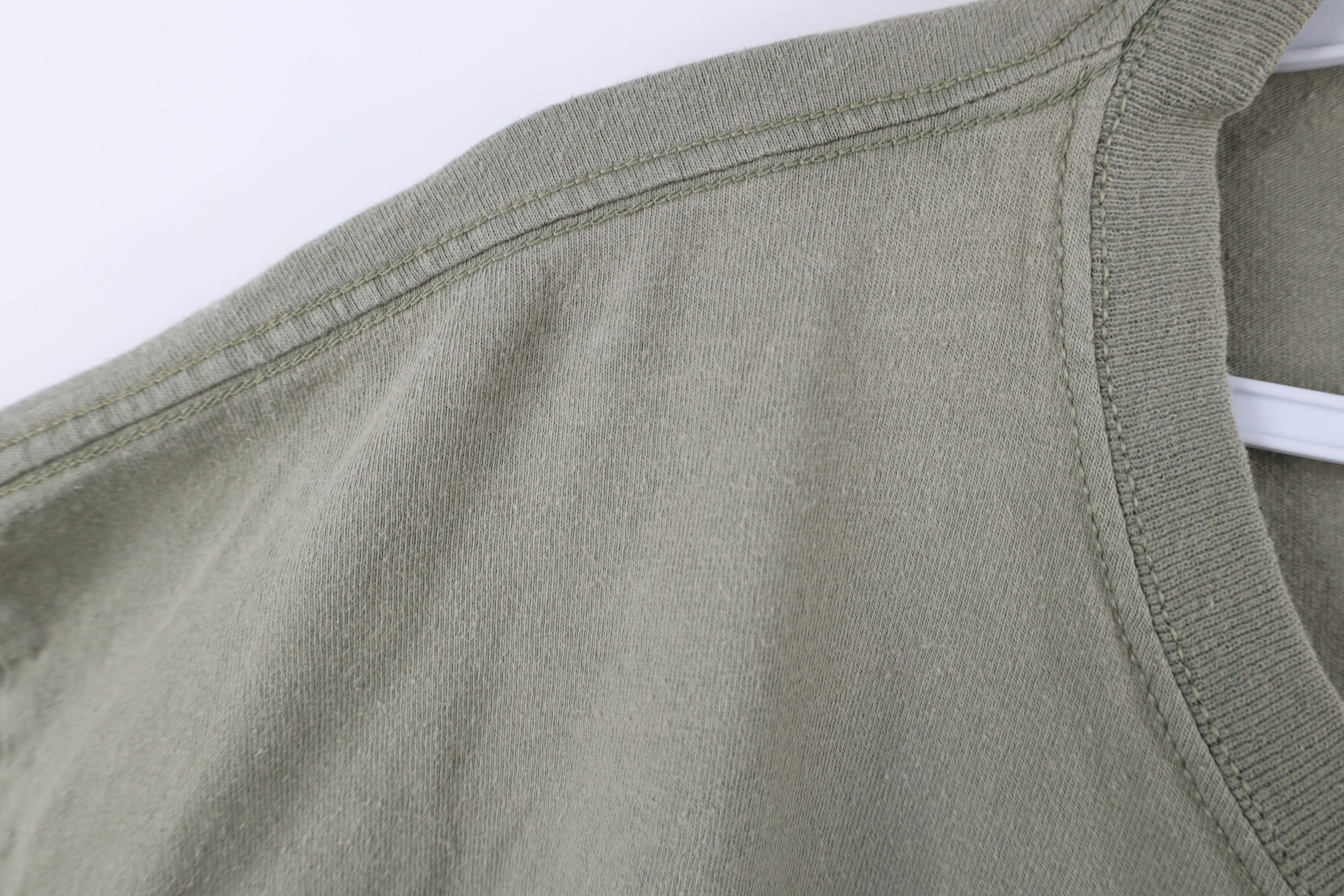 Vintage Vintage 90s Streetwear Long Sleeve T-Shirt Army Green Cotton Size US XL / EU 56 / 4 - 6 Thumbnail