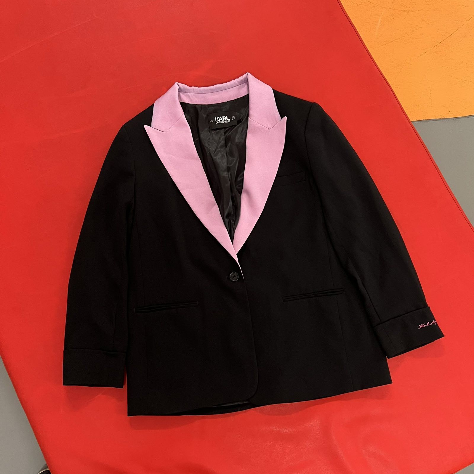 Karl Lagerfeld Karl Lagerfeld Paris Blazer Womens Black Trim Jacket Size M / US 6-8 / IT 42-44 - 1 Thumbnail