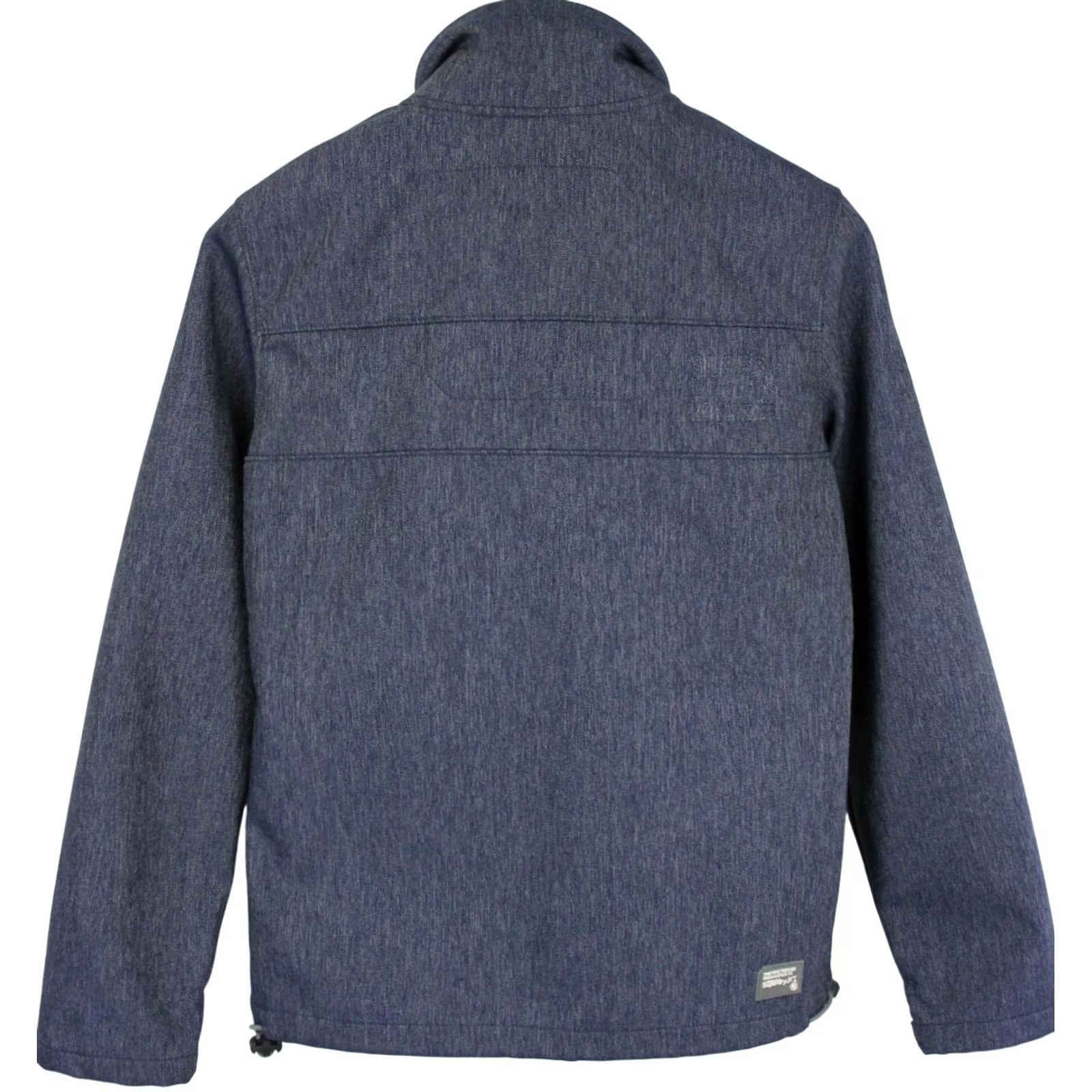 Superdry Superdry Jacket Men's SMALL Full Zip High Neck Denim Look Blue Size US S / EU 44-46 / 1 - 2 Thumbnail