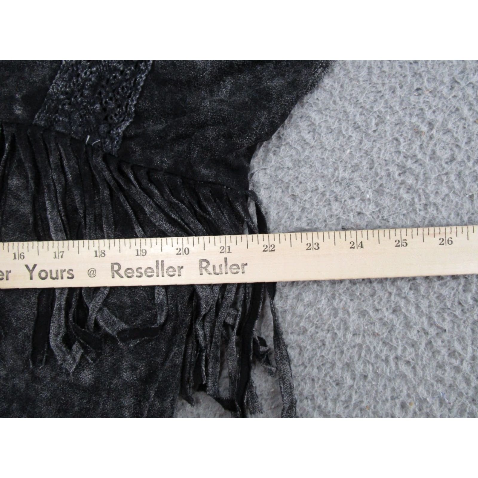 Vintage **Sterling & Stitch Black Western Fringe T-Shirt Size M** User: Sterling & Stitch Black Western Fringe T-Shirt Size M Size M / US 6-8 / IT 42-44 - 5 Thumbnail