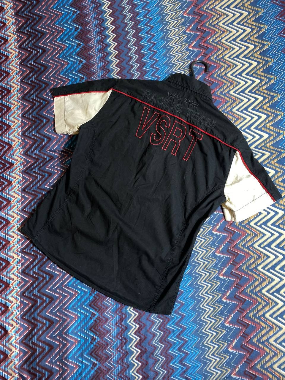 Versace Vintage Y2K shirt Versace black luxury big logo streetwear Size US M / EU 48-50 / 2 - 7 Thumbnail