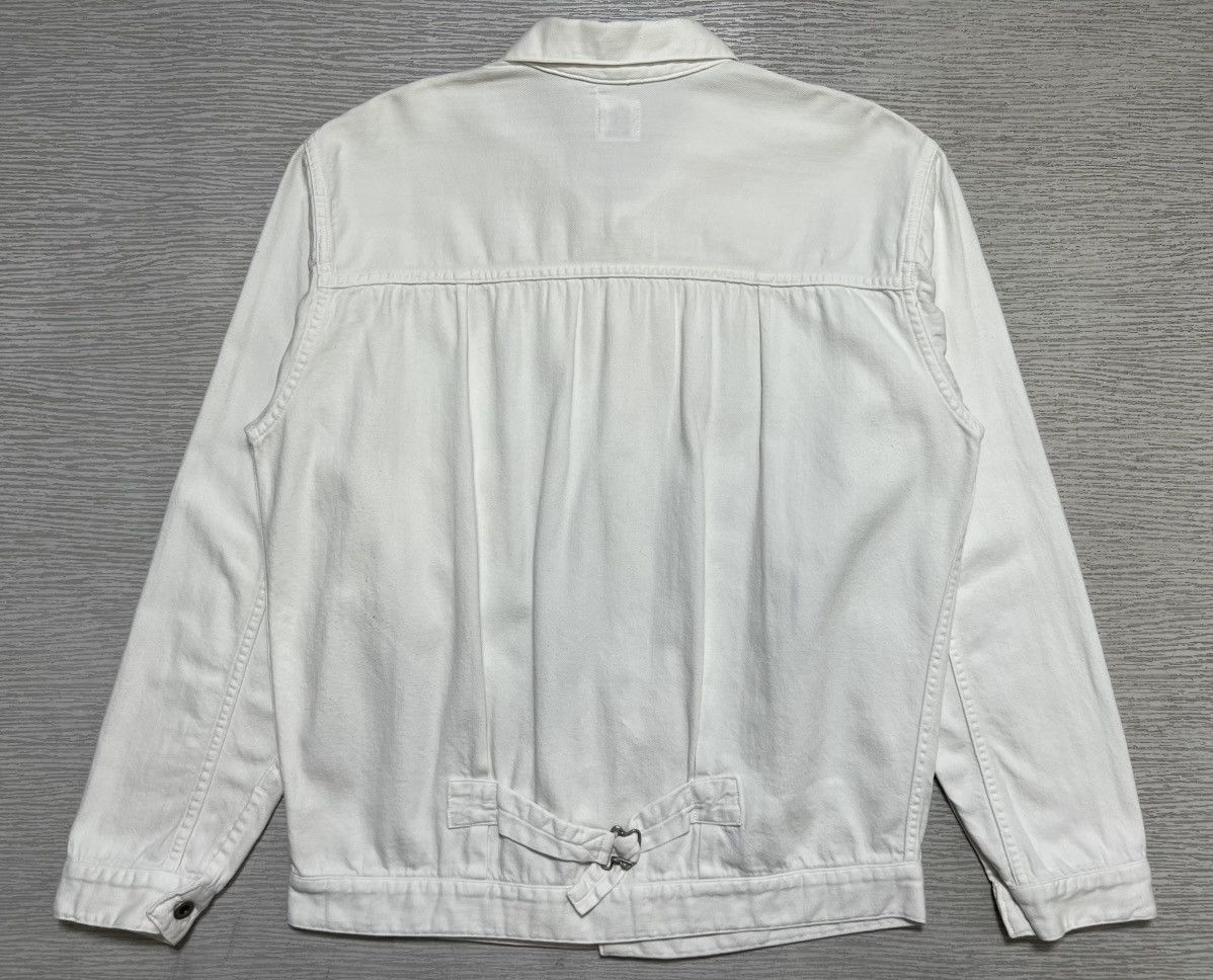Orslow Orslow - Type 2 Soft Denim White Trucker Jacket Size US S / EU 44-46 / 1 - 3 Thumbnail