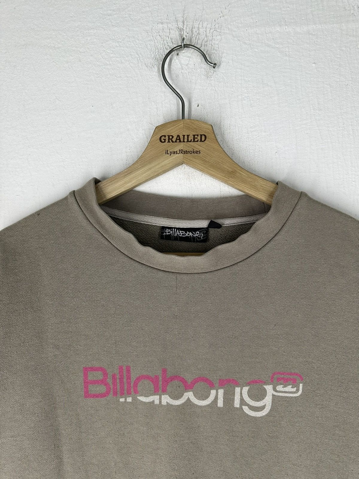 Billabong × Vintage Billabong Spellout Logo Sweatshirt Size US L / EU 52-54 / 3 - 3 Thumbnail