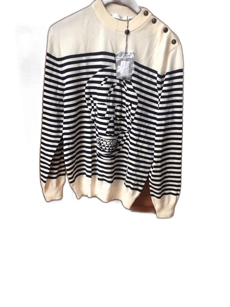 Alexander McQueen Alexander McQueen Wool Sweater with Skull Design Size US L / EU 52-54 / 3 - 1 Thumbnail