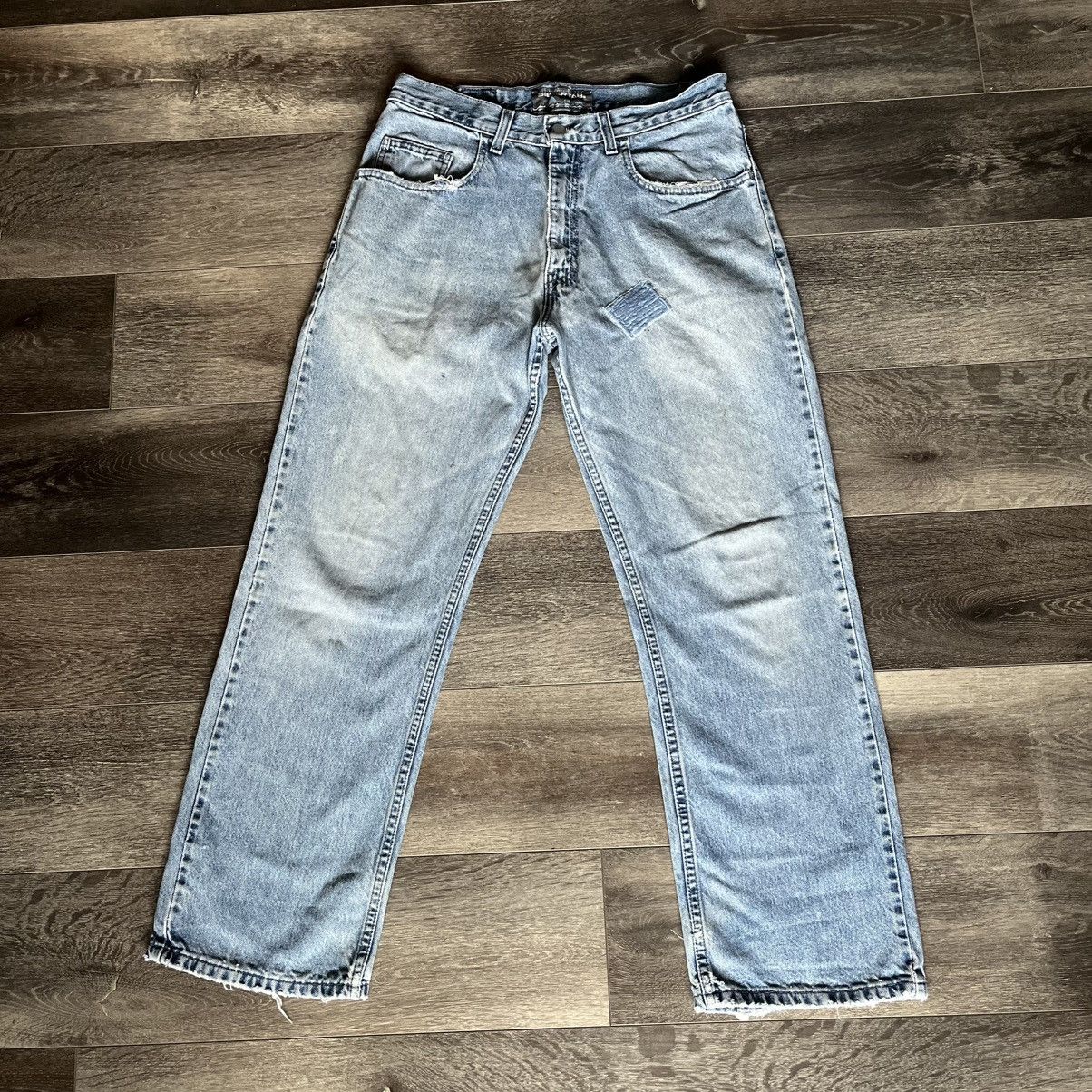 Levi's Vintage 1990s Levi’s Silver Tab Loose Fit Denim Jeans 31x30 Size US 31 - 2 Thumbnail