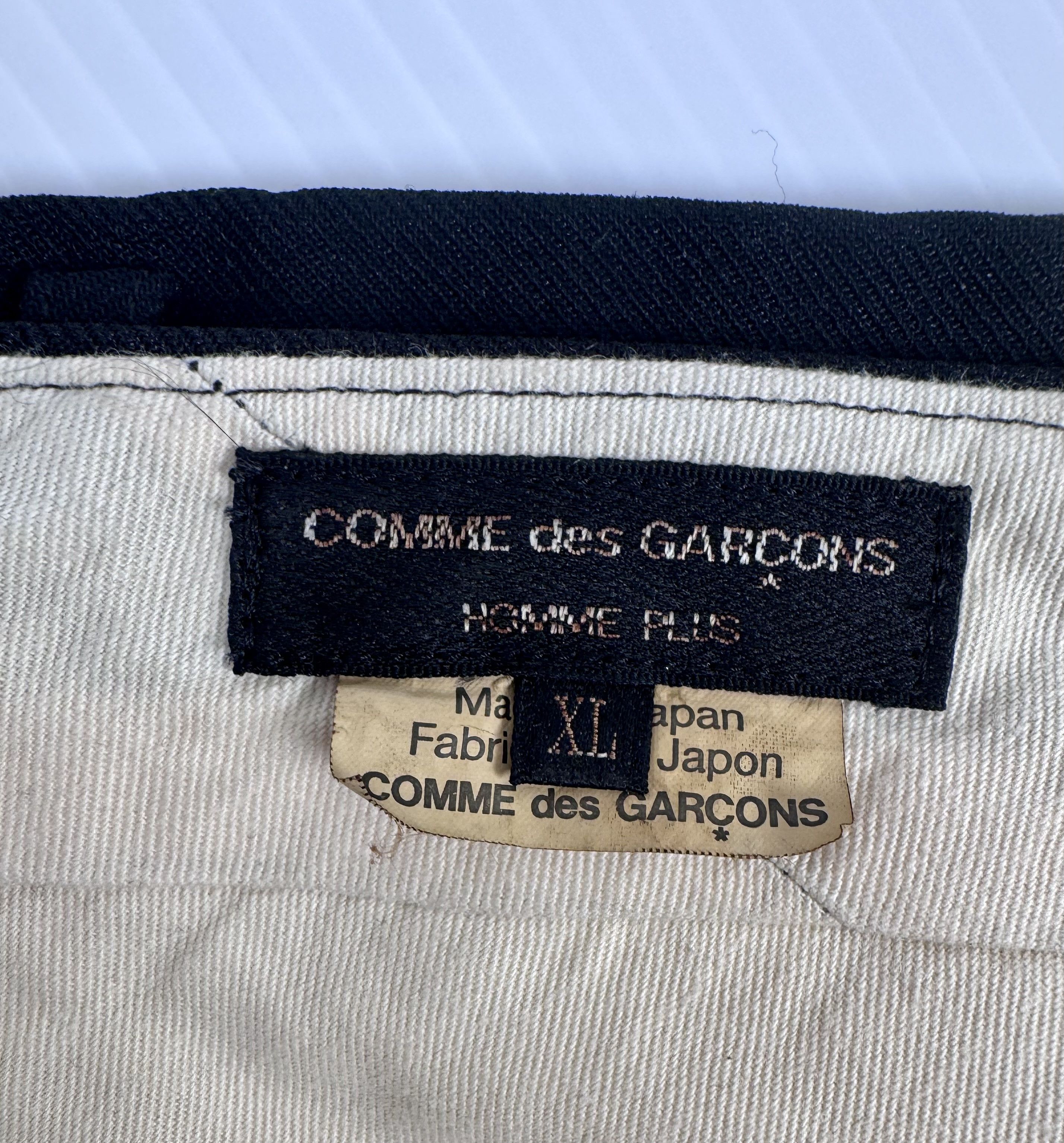 Comme des Garcons Homme Plus Comme des Garçons Homme Plus Asymmetrical Pants in Black Size US 34 / EU 50 - 8 Thumbnail