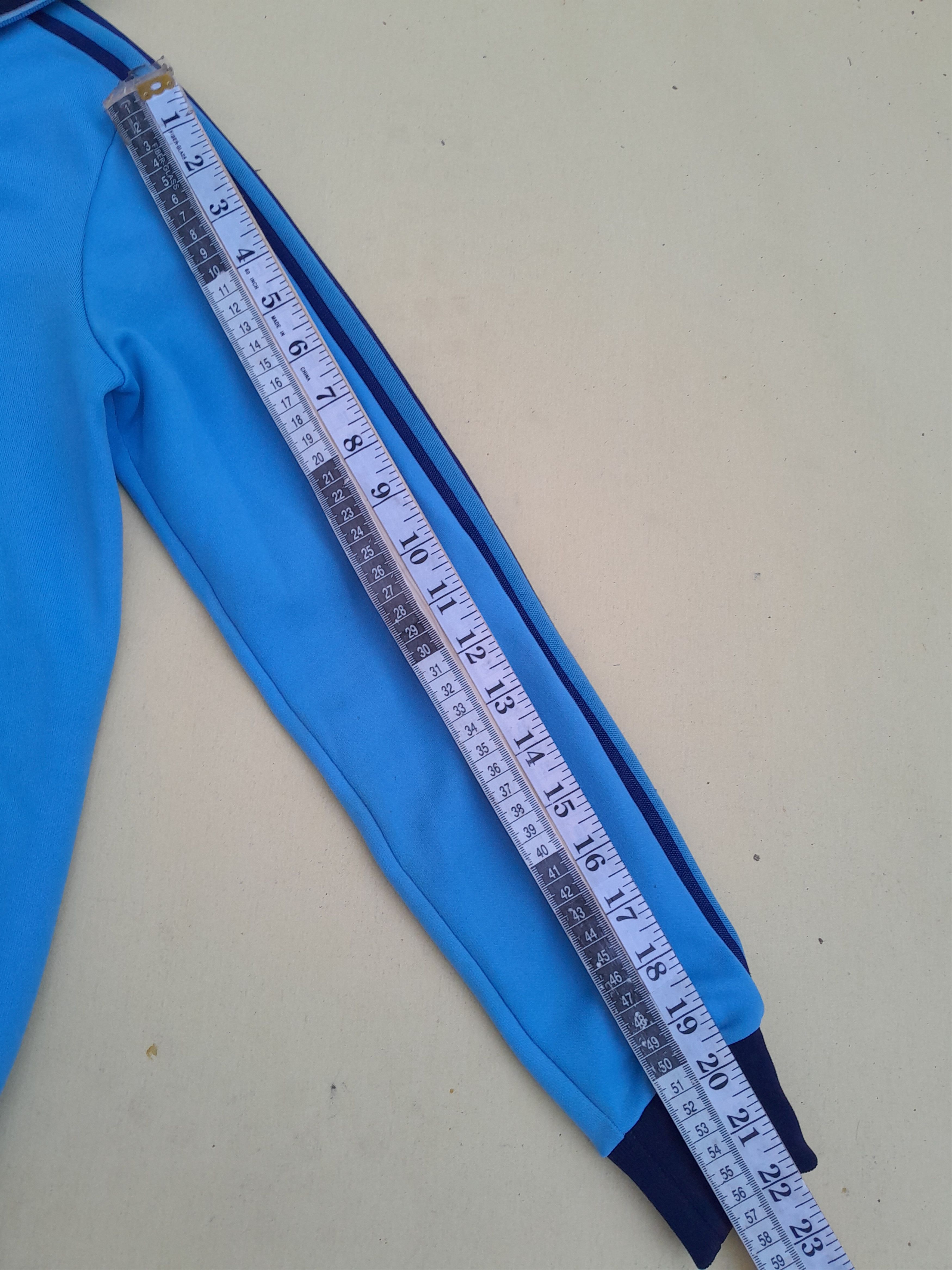 Adidas Vintage 70s Adidas Ventex Track Jacket Blue Navy Made France Size US S / EU 44-46 / 1 - 7 Thumbnail