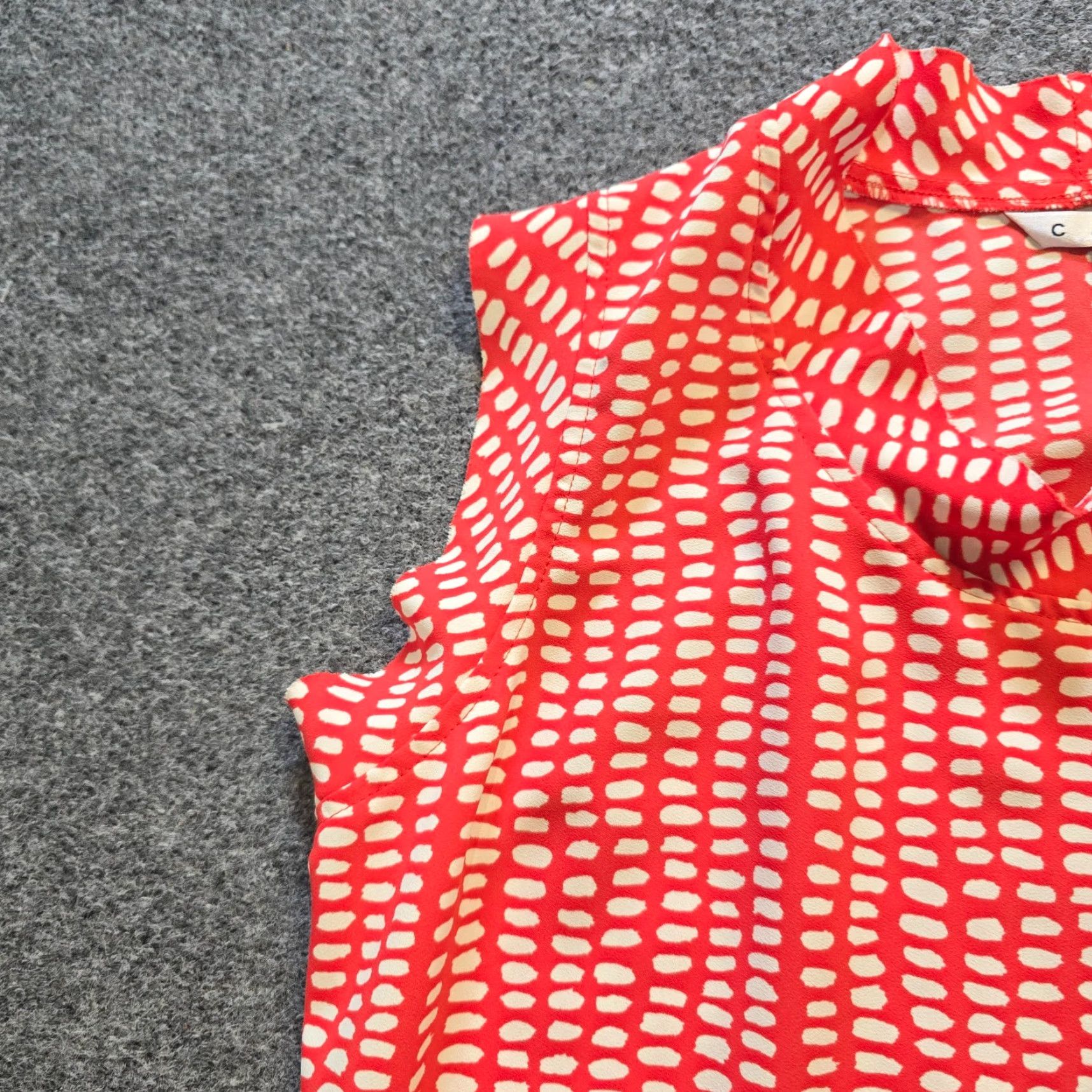 Vintage Cabi Top Shirt Womens S Red Polka Dot Sleeveless Tank Casual Size S / US 4 / IT 40 - 4 Thumbnail