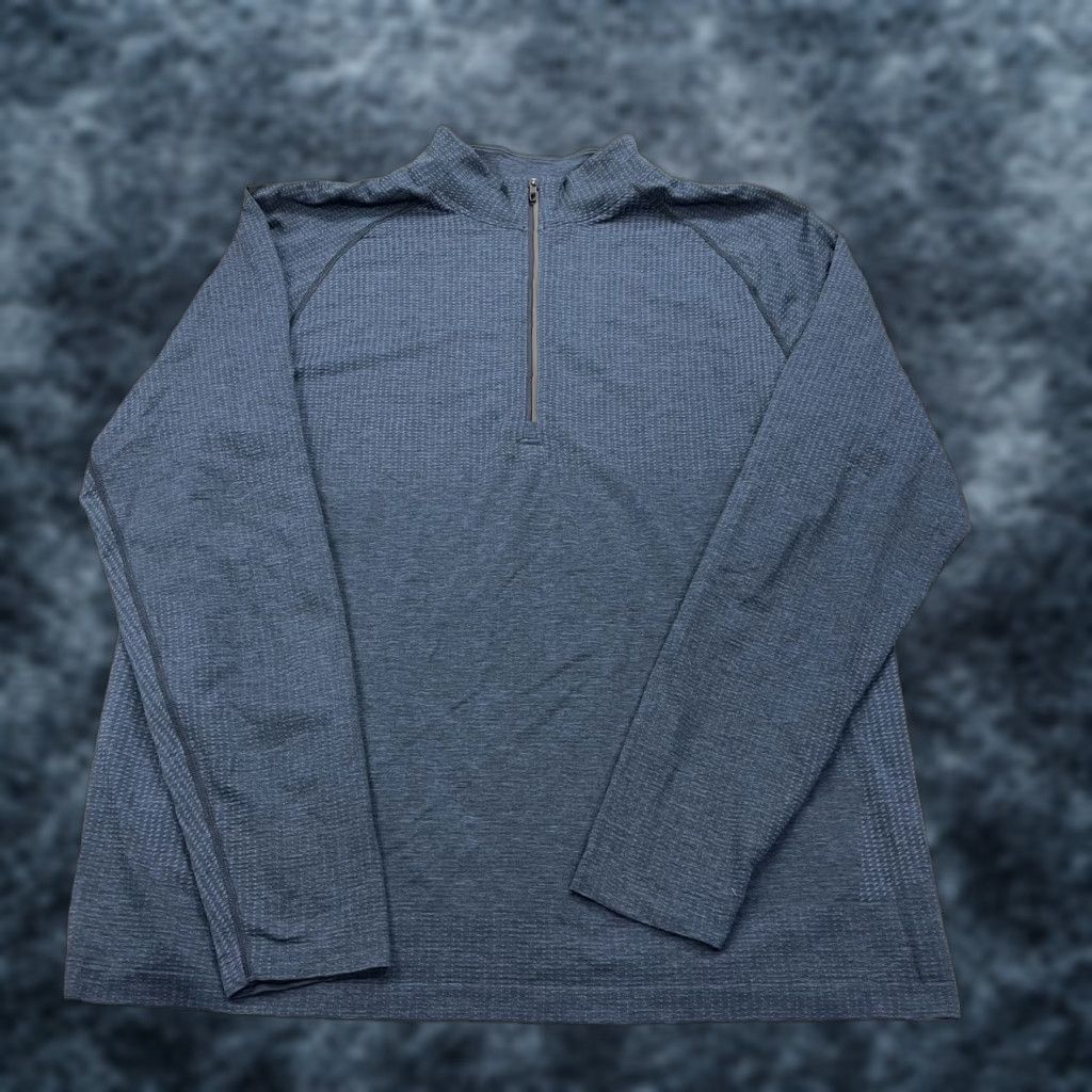 Lululemon Lululemon Jacket Mens 2XL Blue 1/4 Zip Pullover Gym Activewear Jacket Mens XXL Blue Sports Vent Size US XXL / EU 58 / 5 - 1 Thumbnail