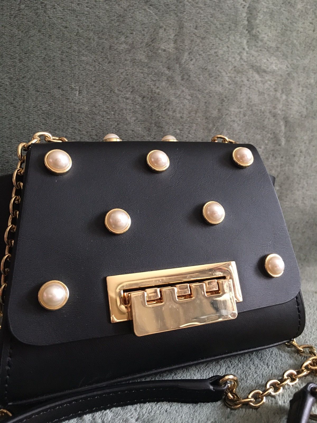 Zac Posen ZAC POSEN Eartha Pearl Mini Chain Shoulder Bag Size ONE SIZE - 4 Thumbnail
