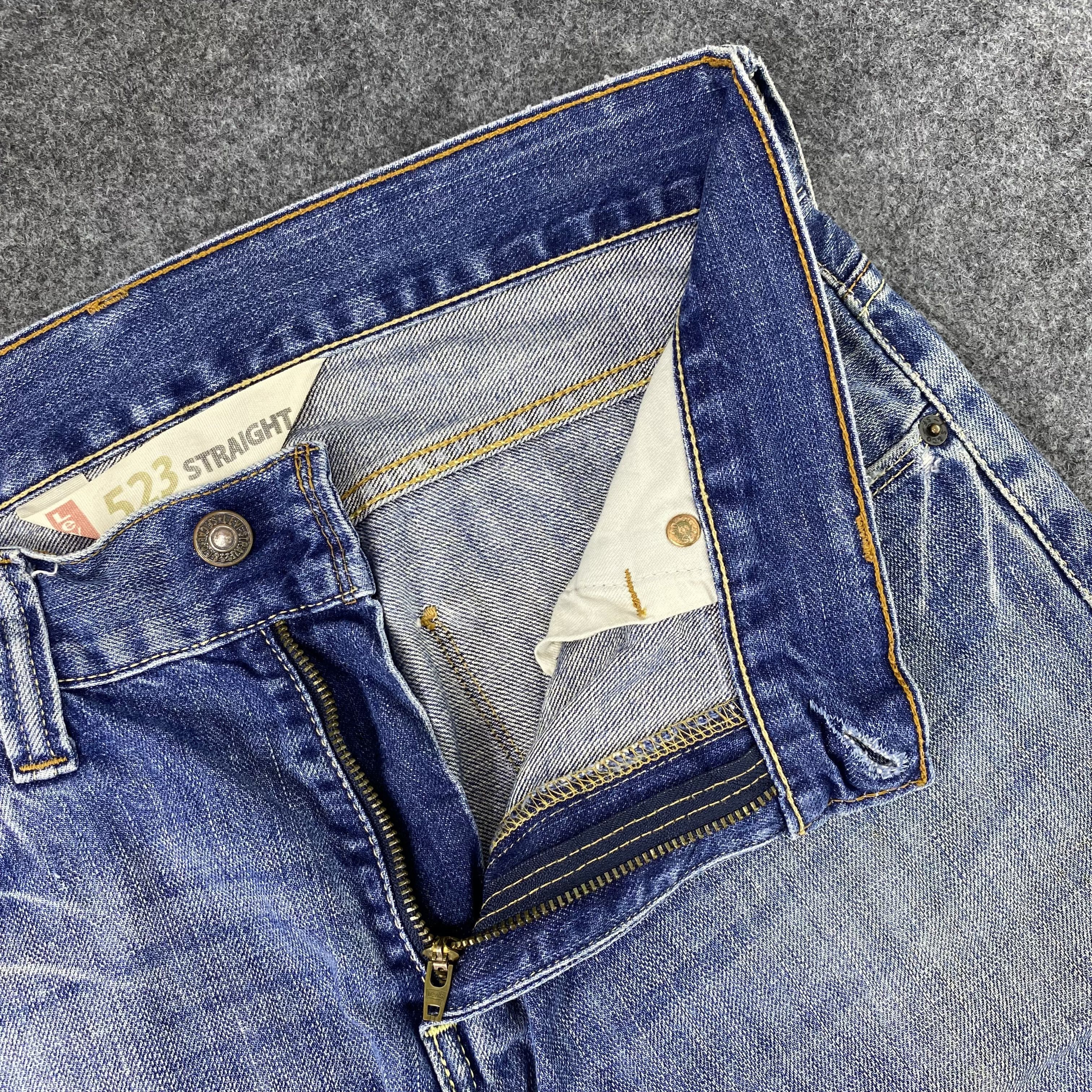 Jean × Levi's × Vintage Vintage Levis 523 Straight Blue Wash Jeans-J1144 Size US 32 / EU 48 - 11 Thumbnail