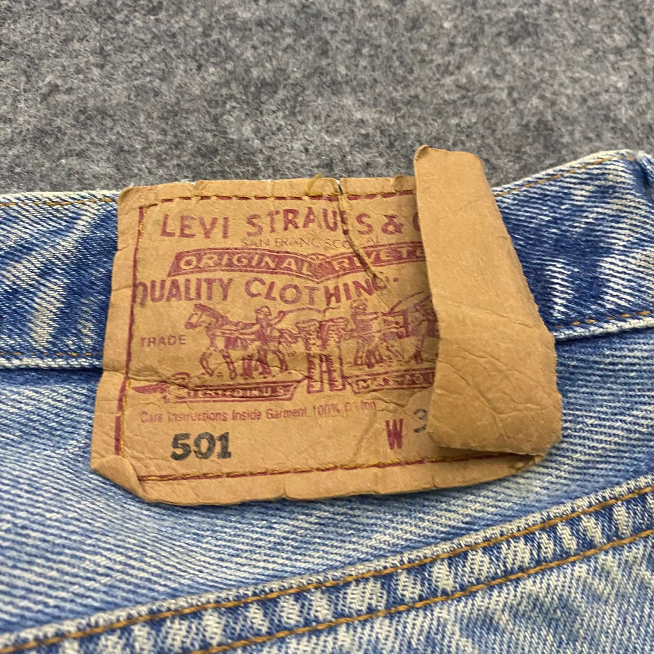 Levi's 💥Best Offer💥Vintage 90s Levis 501 Distressed denim Size US 32 / EU 48 - 15 Thumbnail