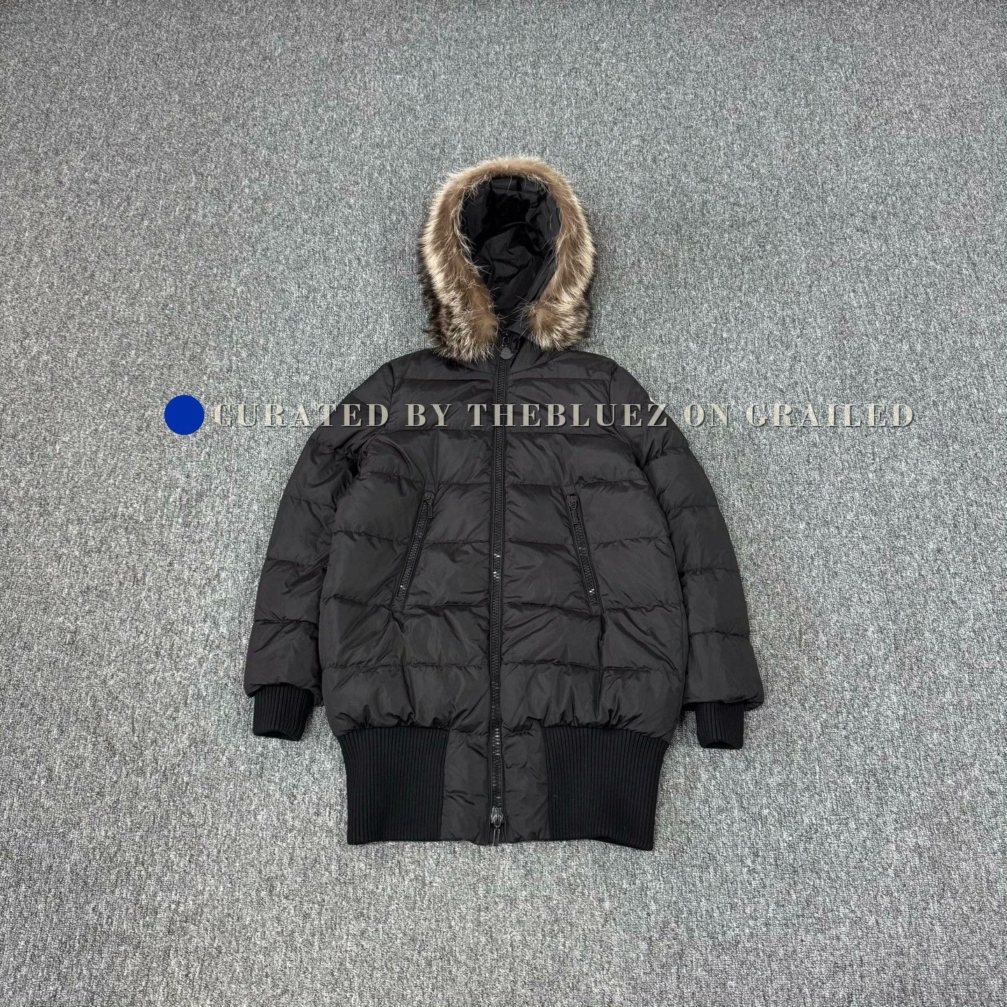 Moncler Moncler Bulgarie puffer hooded fur jacket | Grailed