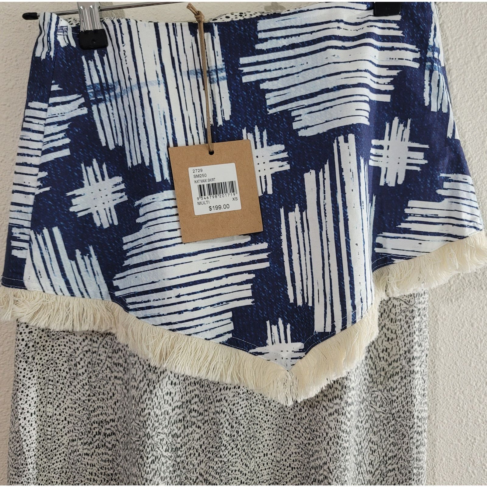 Other Stevie May Ikat Maxi Skirt XS NWT High Slit Boho Chic Size 28" / US 6 / IT 42 - 3 Thumbnail