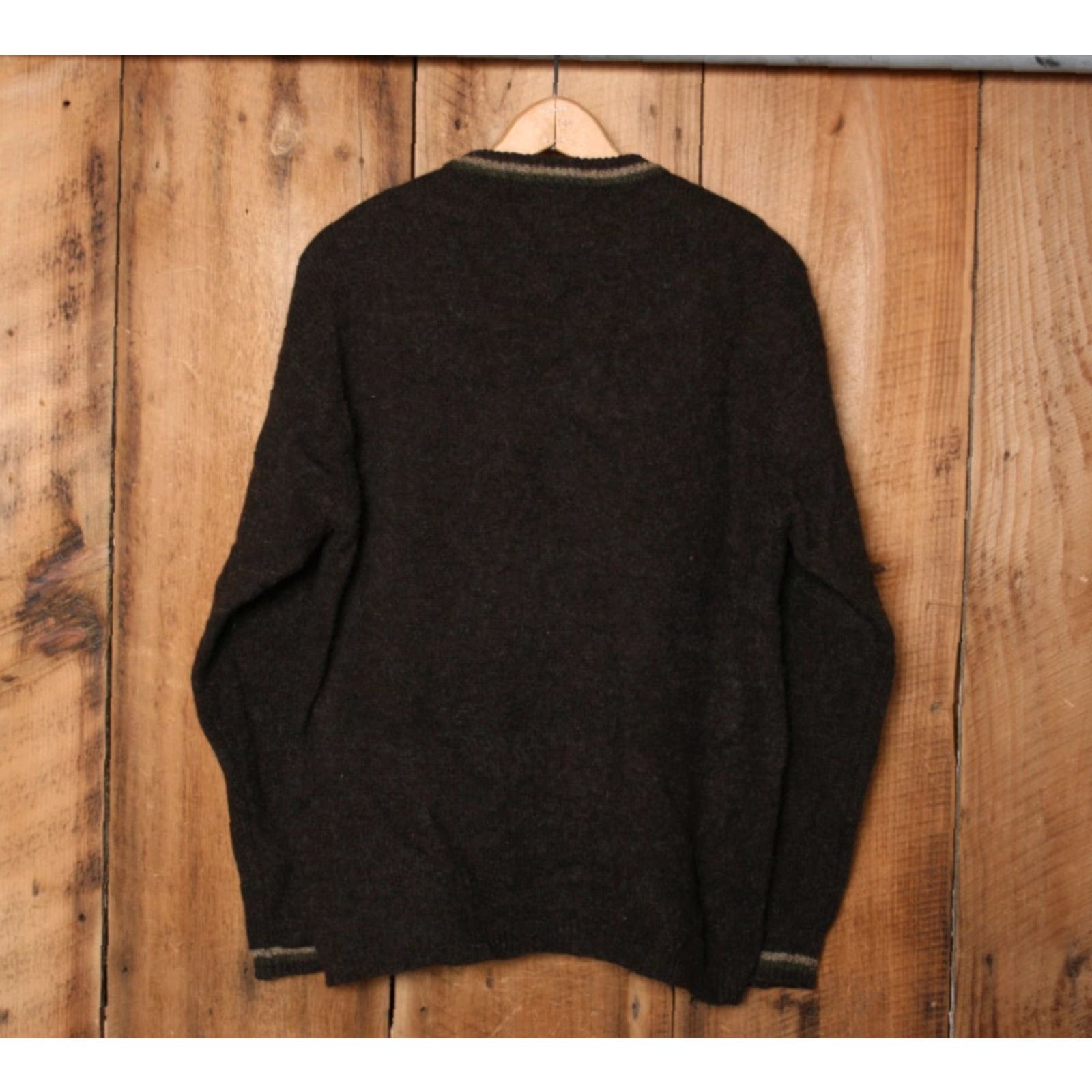 Vintage VINTAGE Maurices Brown Shetland Wool V-Neck Sweater Women's XL Shirt Size XL / US 12-14 / IT 48-50 - 4 Thumbnail