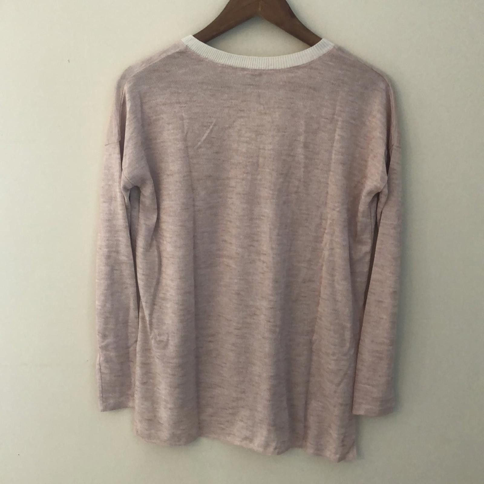 Other Wilfred Soft pink & Beige V Neck Sweater long sleeve SZ XS Size XS / US 0-2 / IT 36-38 - 2 Thumbnail